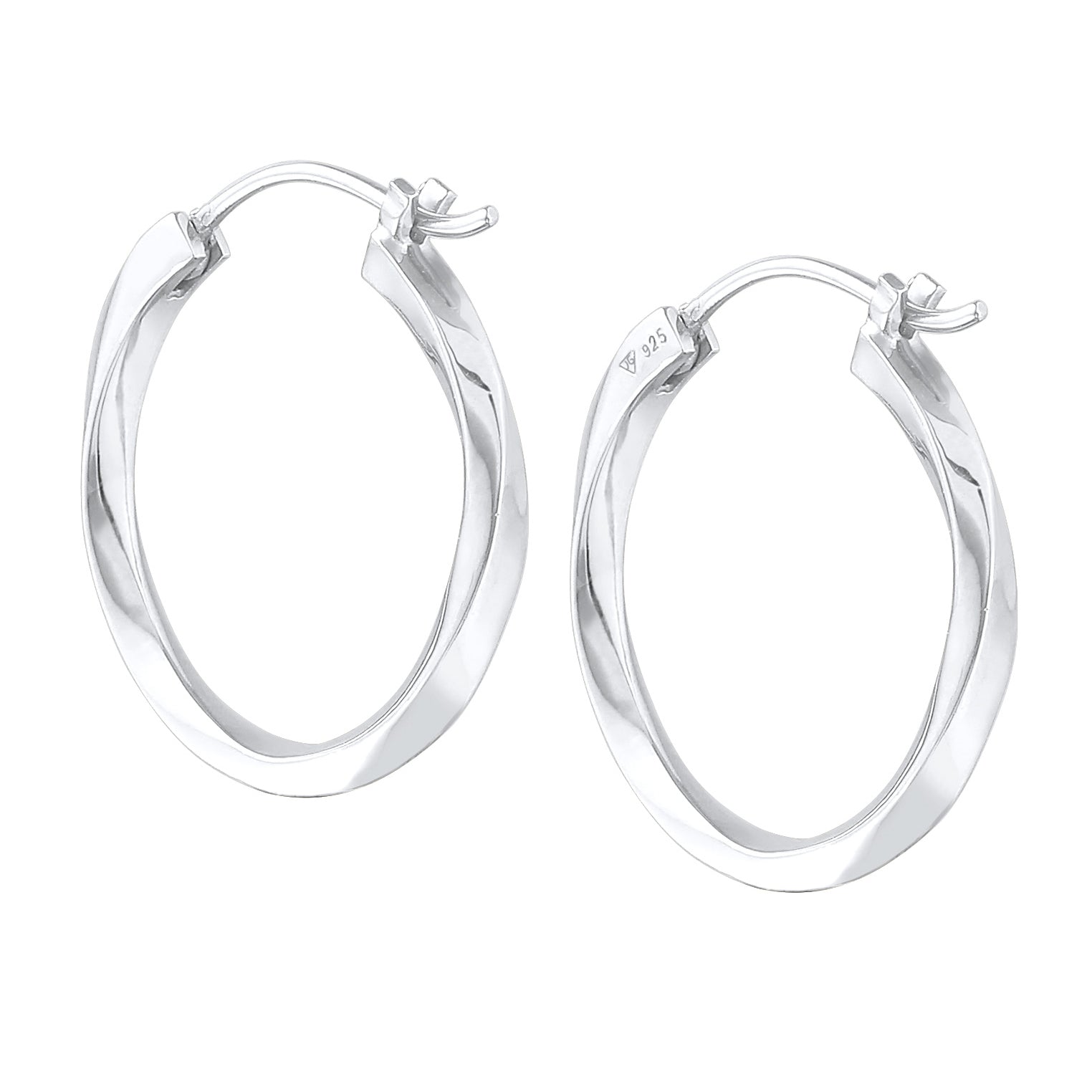 Silber - Elli PREMIUM | Creolen Twisted | 925er Sterling Silber