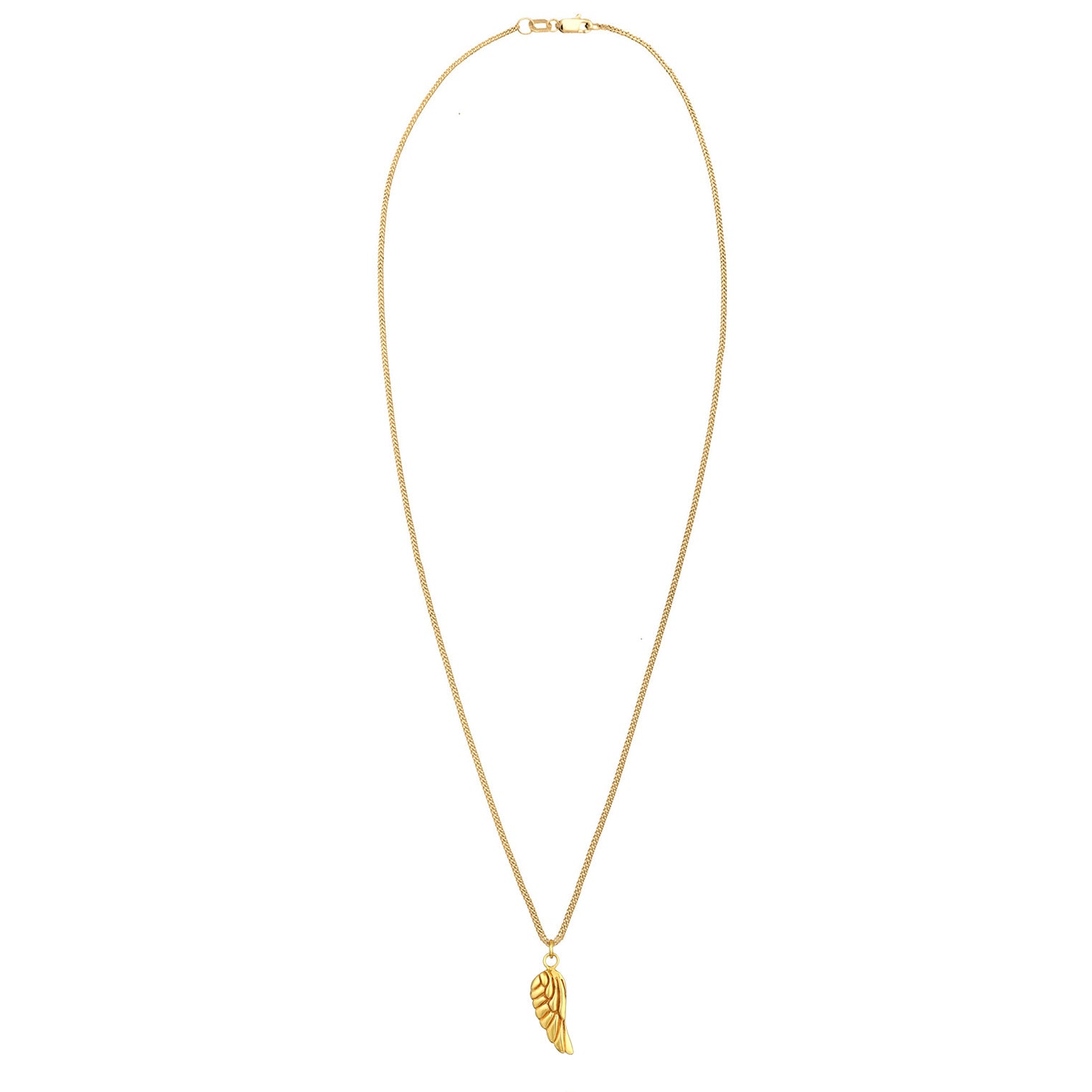 Gold - Elli PREMIUM | Halskette Flügel | 375er Gelbgold