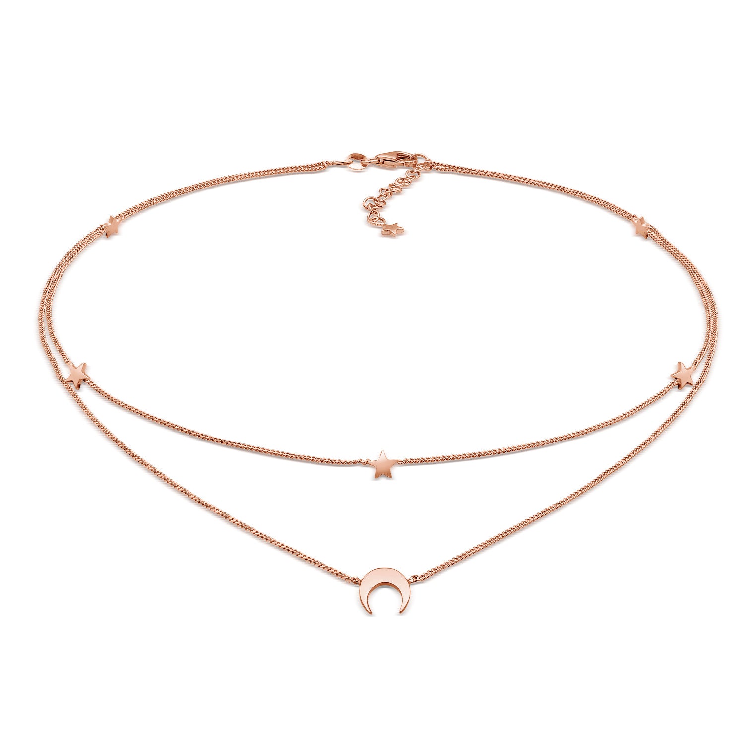 Roségold - Elli | Choker Astro | 925 Sterling Silber Rosévergoldet