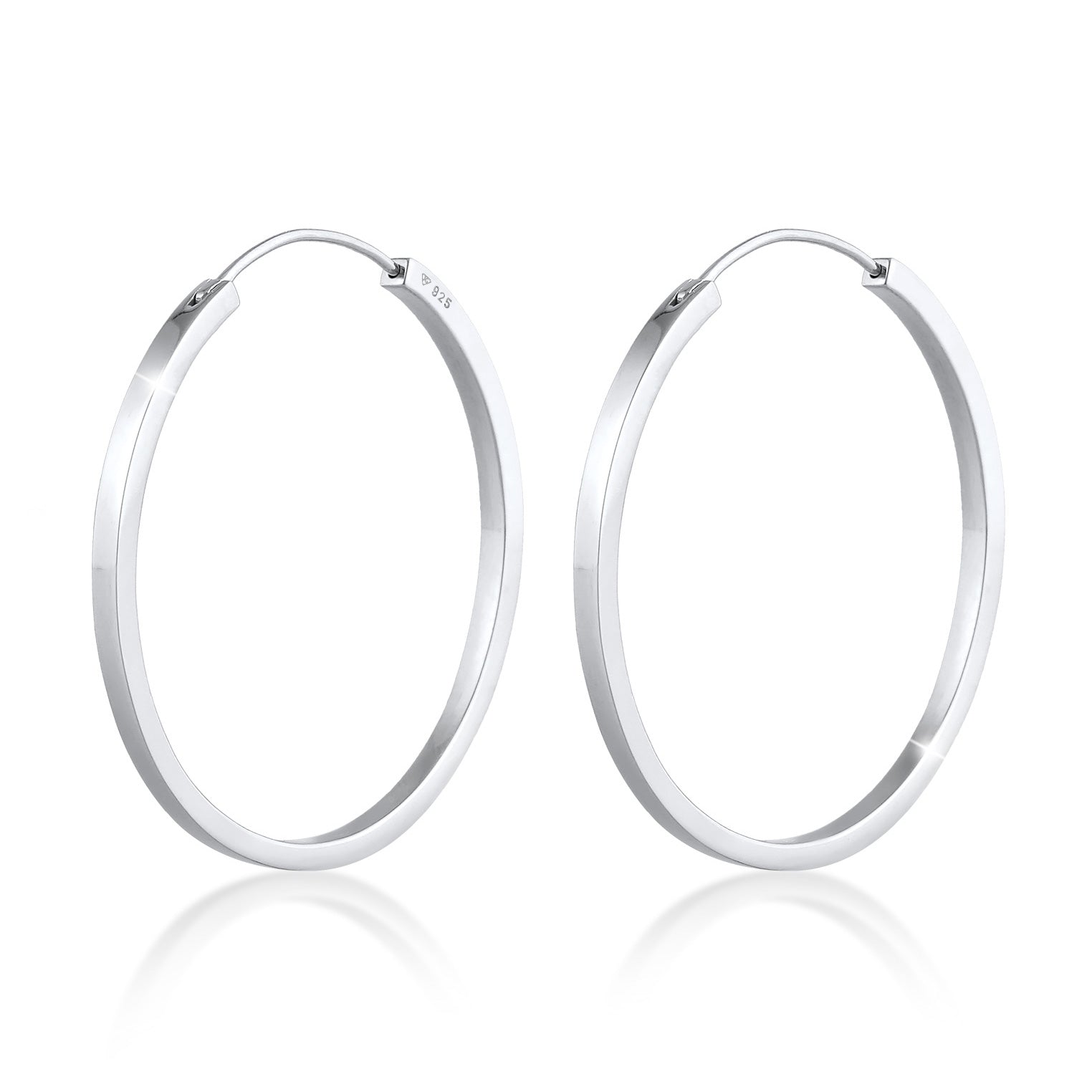 Silber - Elli PREMIUM | Creolen | 925er Sterling Silber