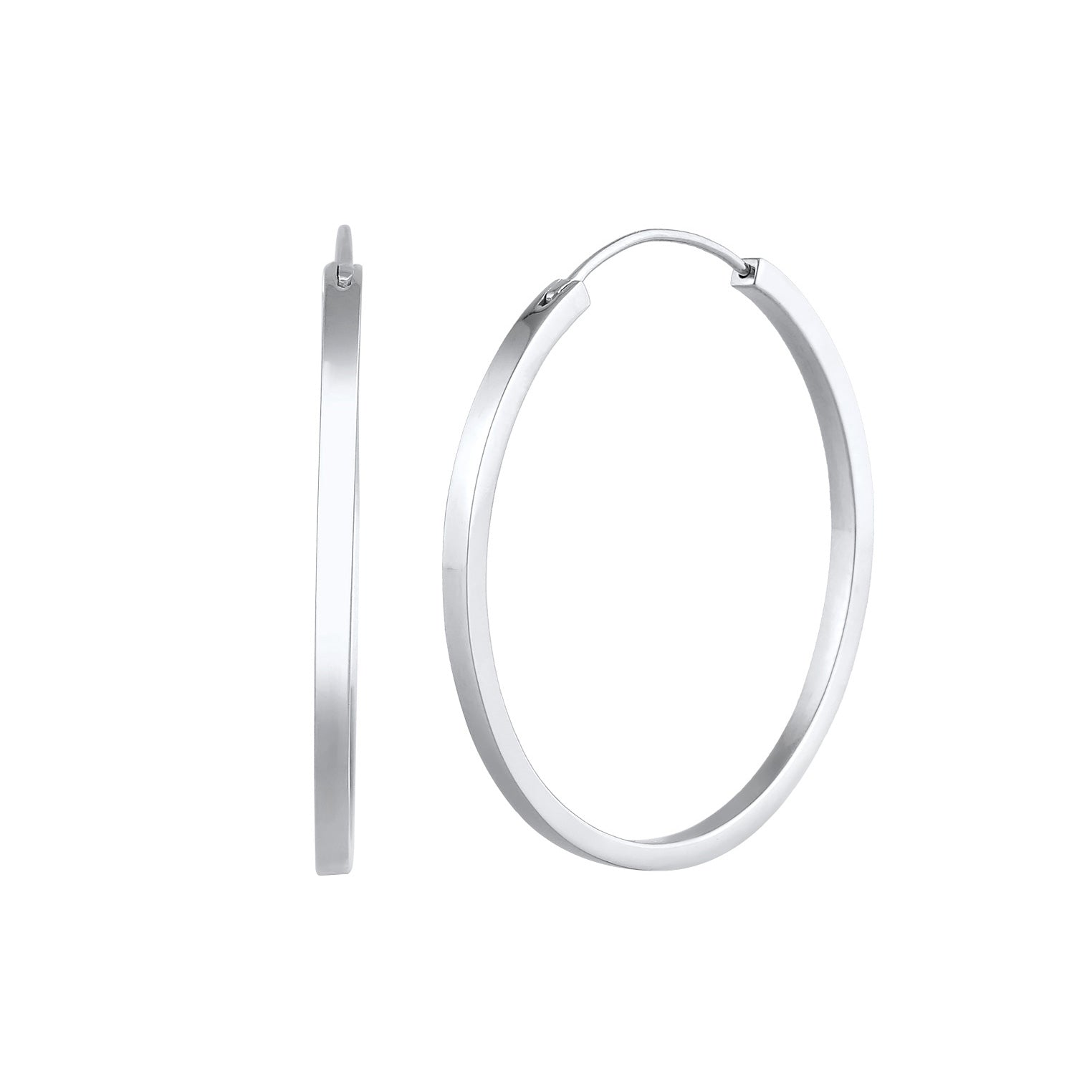 Silber - Elli PREMIUM | Creolen | 925er Sterling Silber