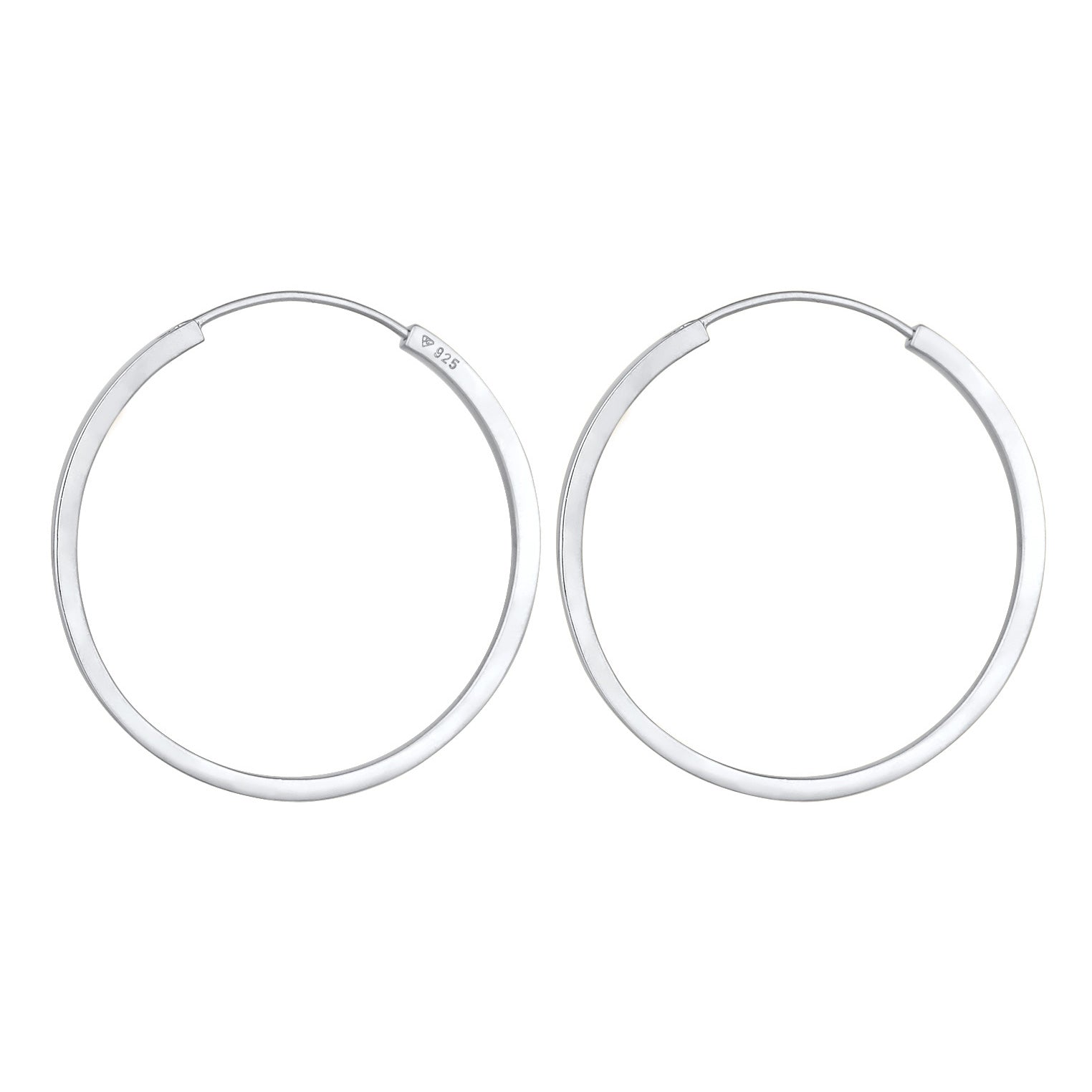 Silber - Elli PREMIUM | Creolen | 925er Sterling Silber