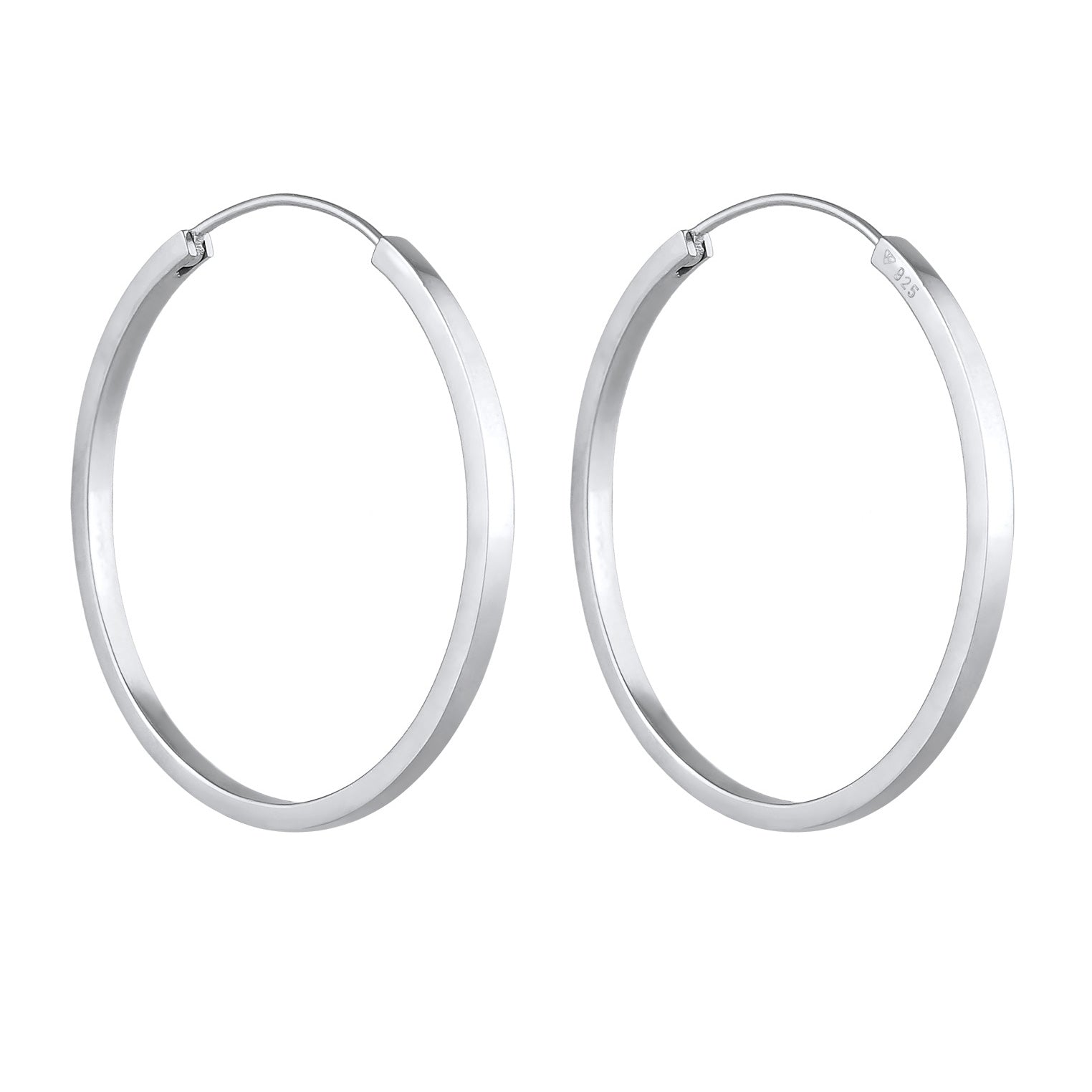 Silber - Elli PREMIUM | Creolen | 925er Sterling Silber