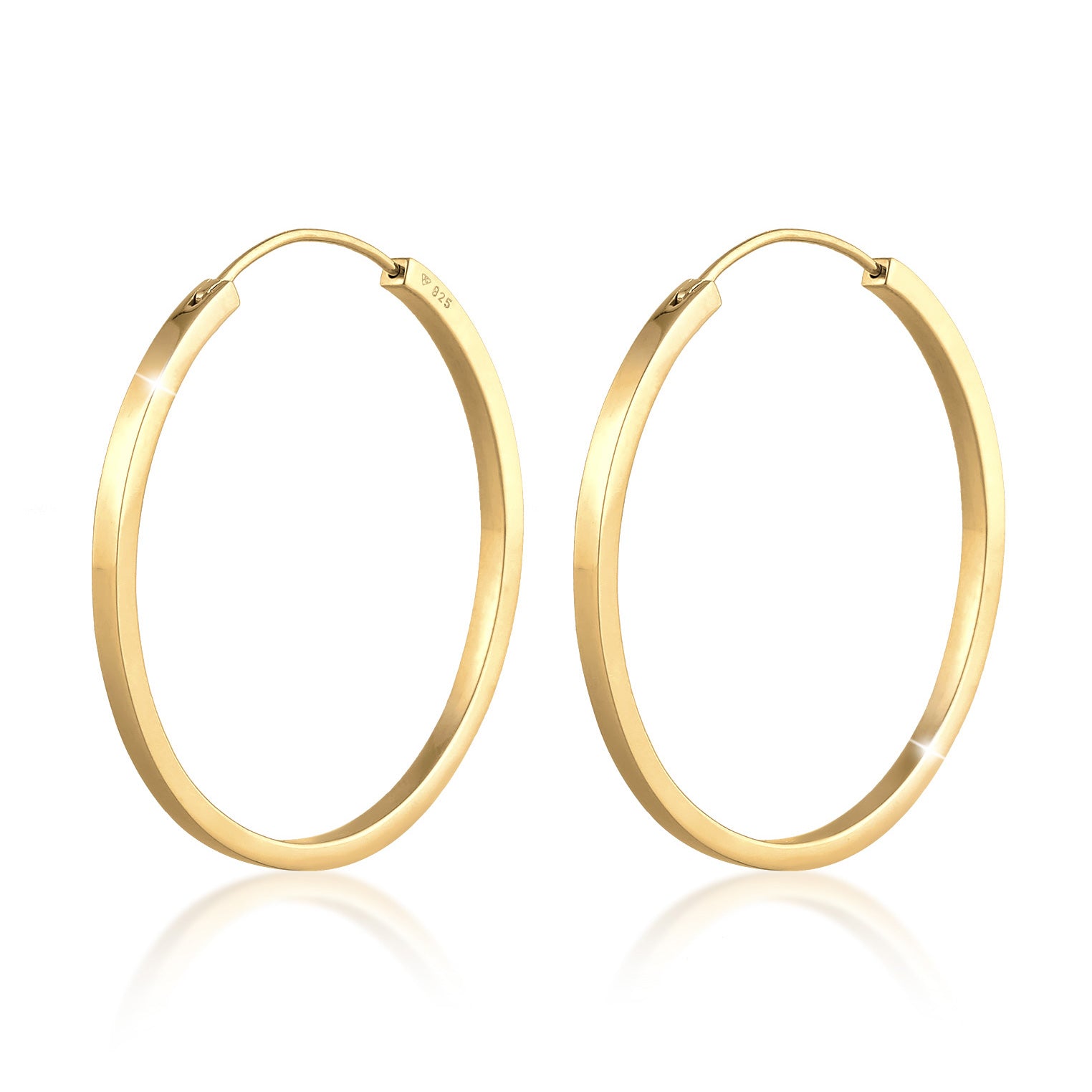 Gold - Elli PREMIUM | Creolen | 925er Sterling Silber