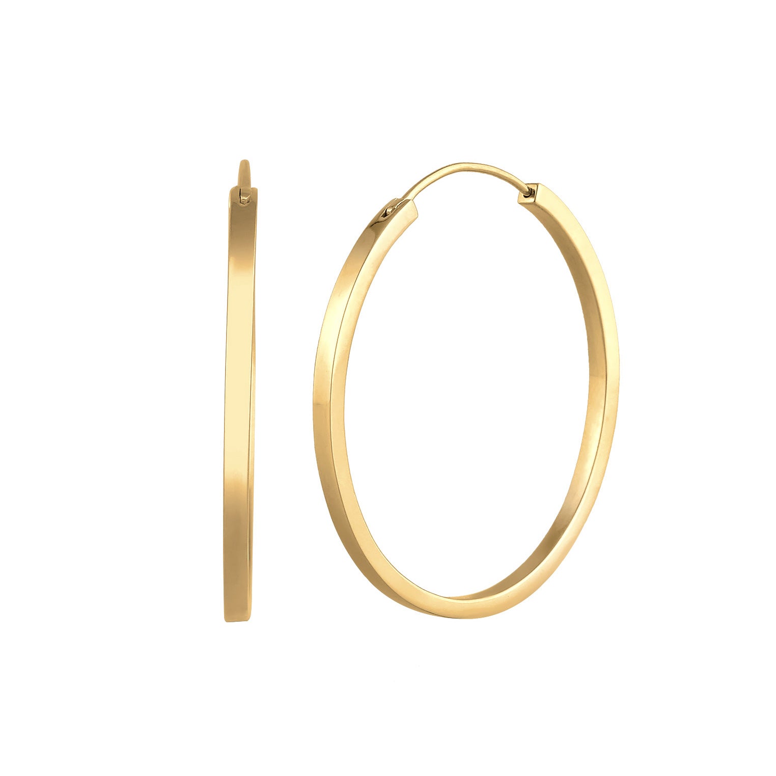 Gold - Elli PREMIUM | Creolen | 925er Sterling Silber