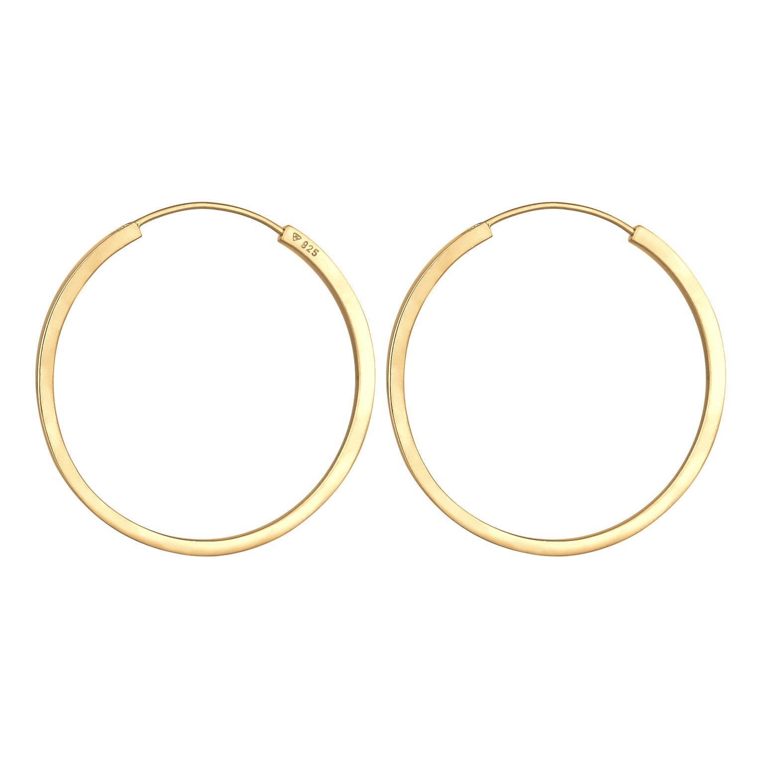 Gold - Elli PREMIUM | Creolen | 925er Sterling Silber