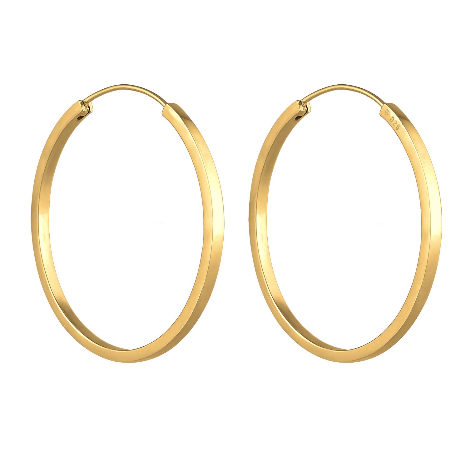 Gold - Elli PREMIUM | Creolen | 925er Sterling Silber