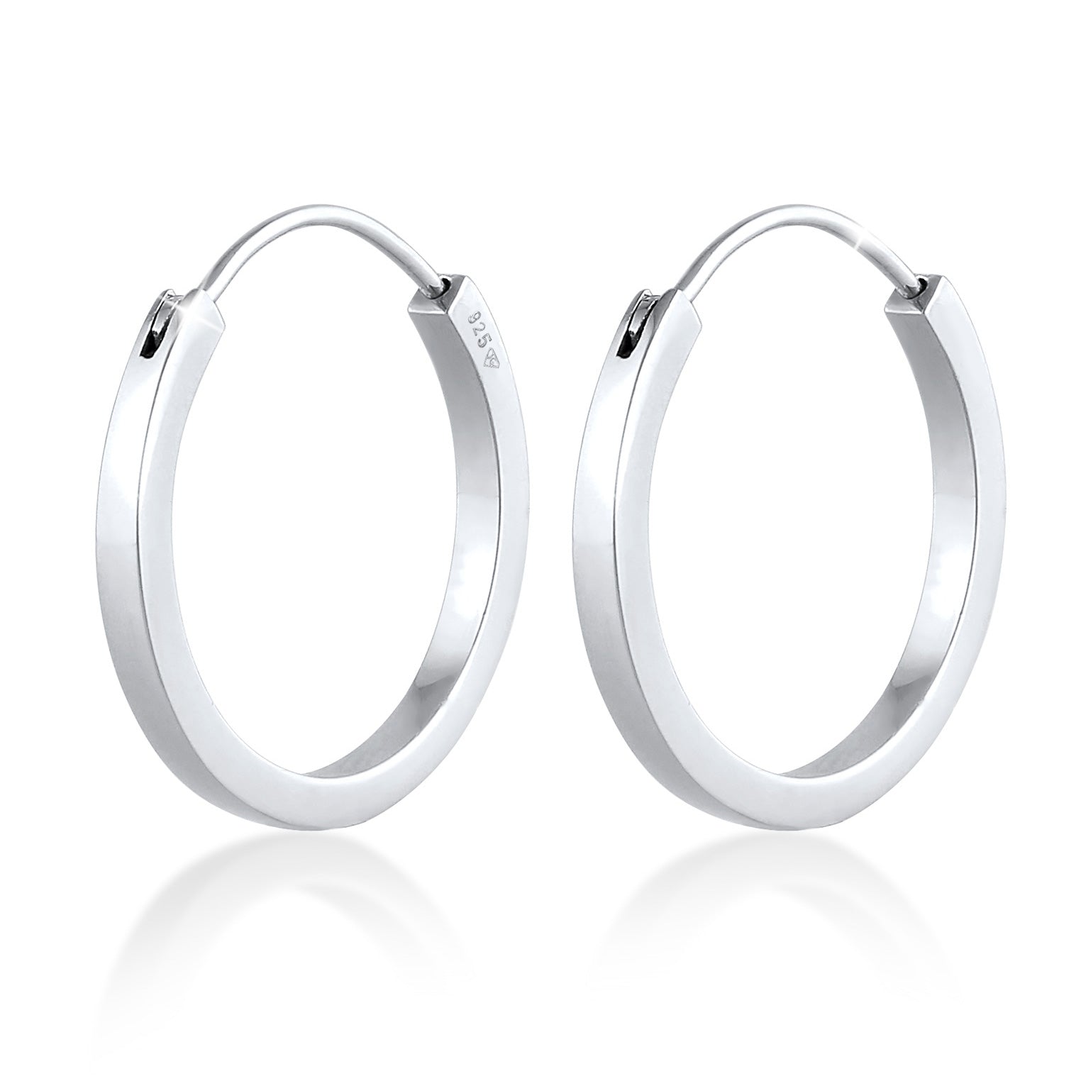 Silber - Elli PREMIUM | Creolen | 925er Sterling Silber