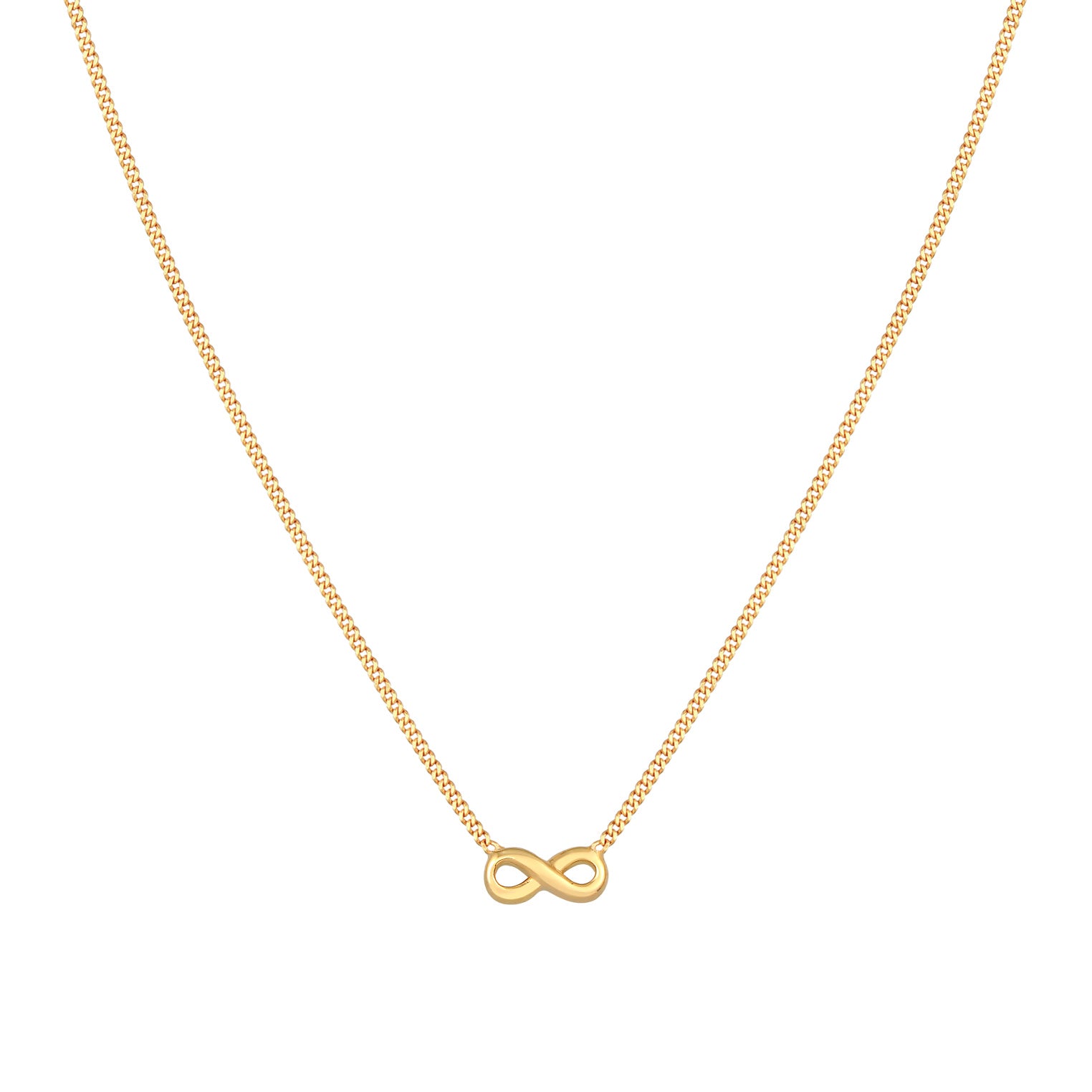 Gold - Elli PREMIUM | Halskette Infinity | 585er Gelbgold