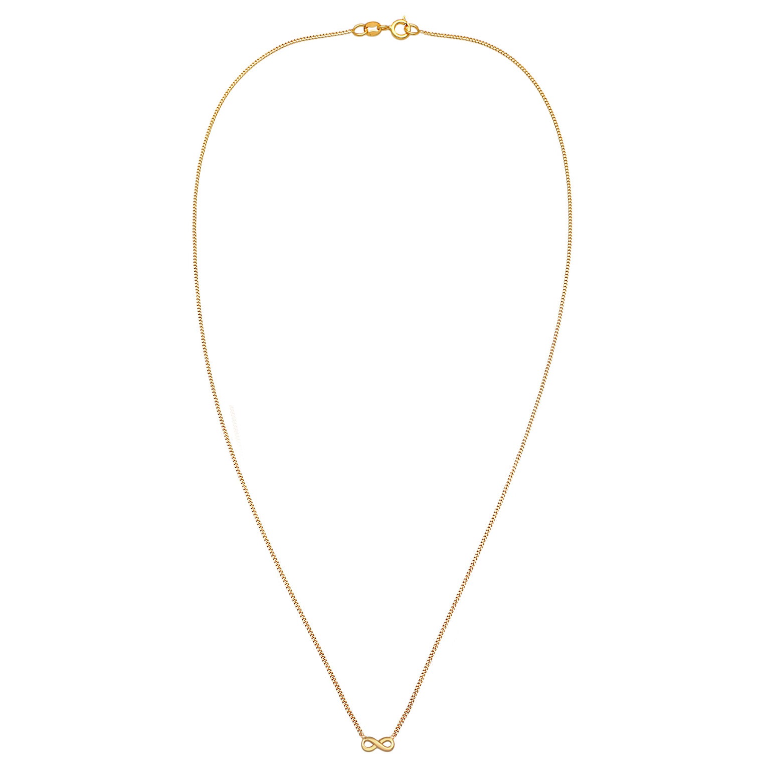 Gold - Elli PREMIUM | Halskette Infinity | 585er Gelbgold