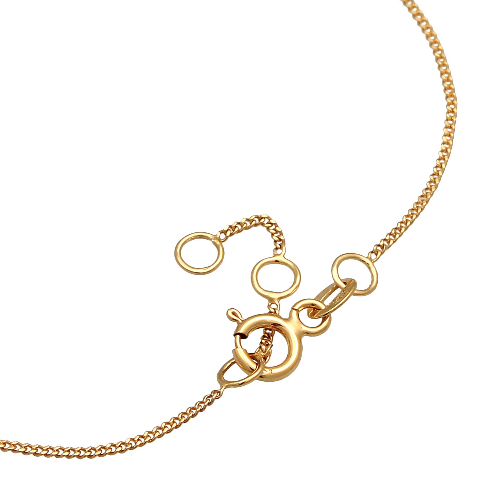 Gold - Elli PREMIUM | Armband Unendlichkeit Symbol | 585 Gelbgold