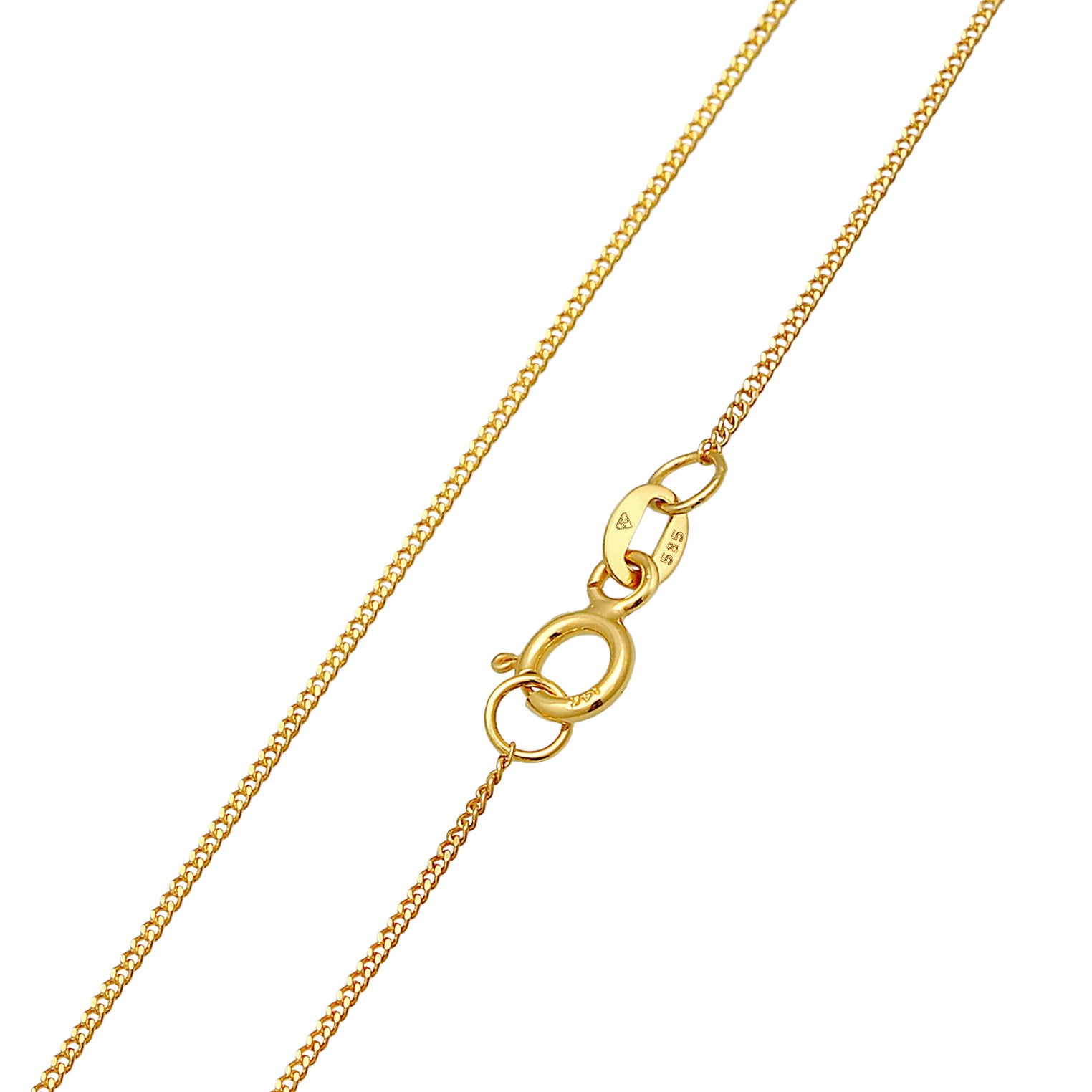 Gold - Elli PREMIUM | Panzer-Halskette | 585er Gelbgold