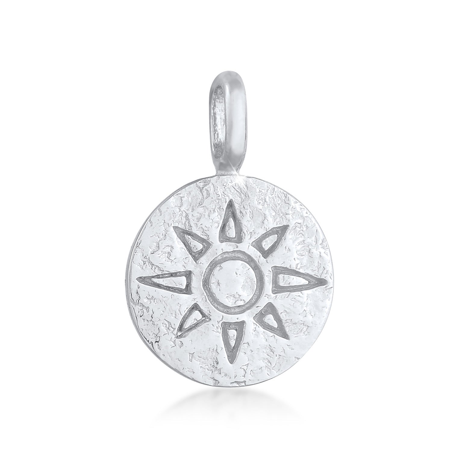 Silber - Elli | Anhänger Sonne Vintage | 925er Sterling Silber