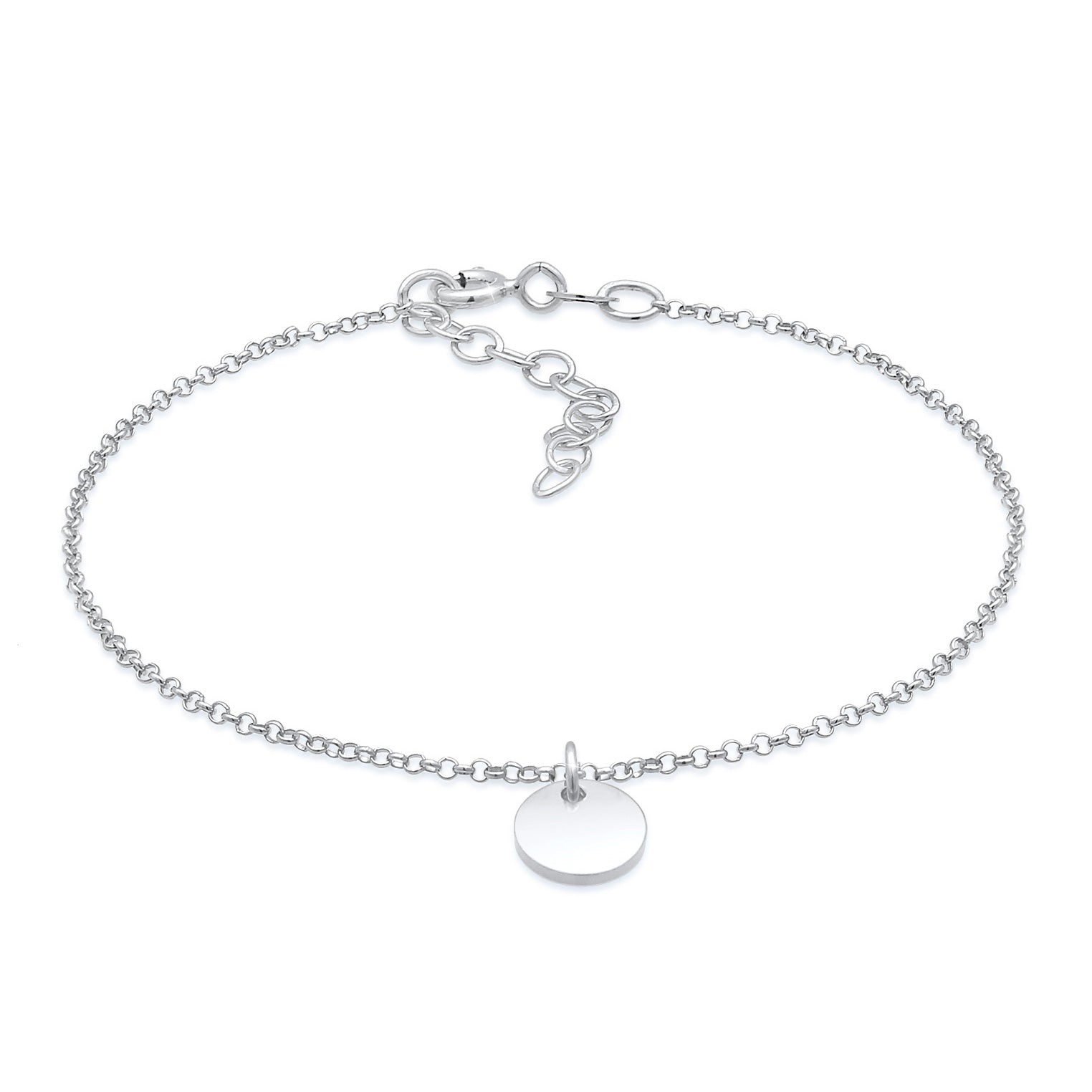 Silber - Elli | Armband Plättchen Basic | 925er Sterling Silber