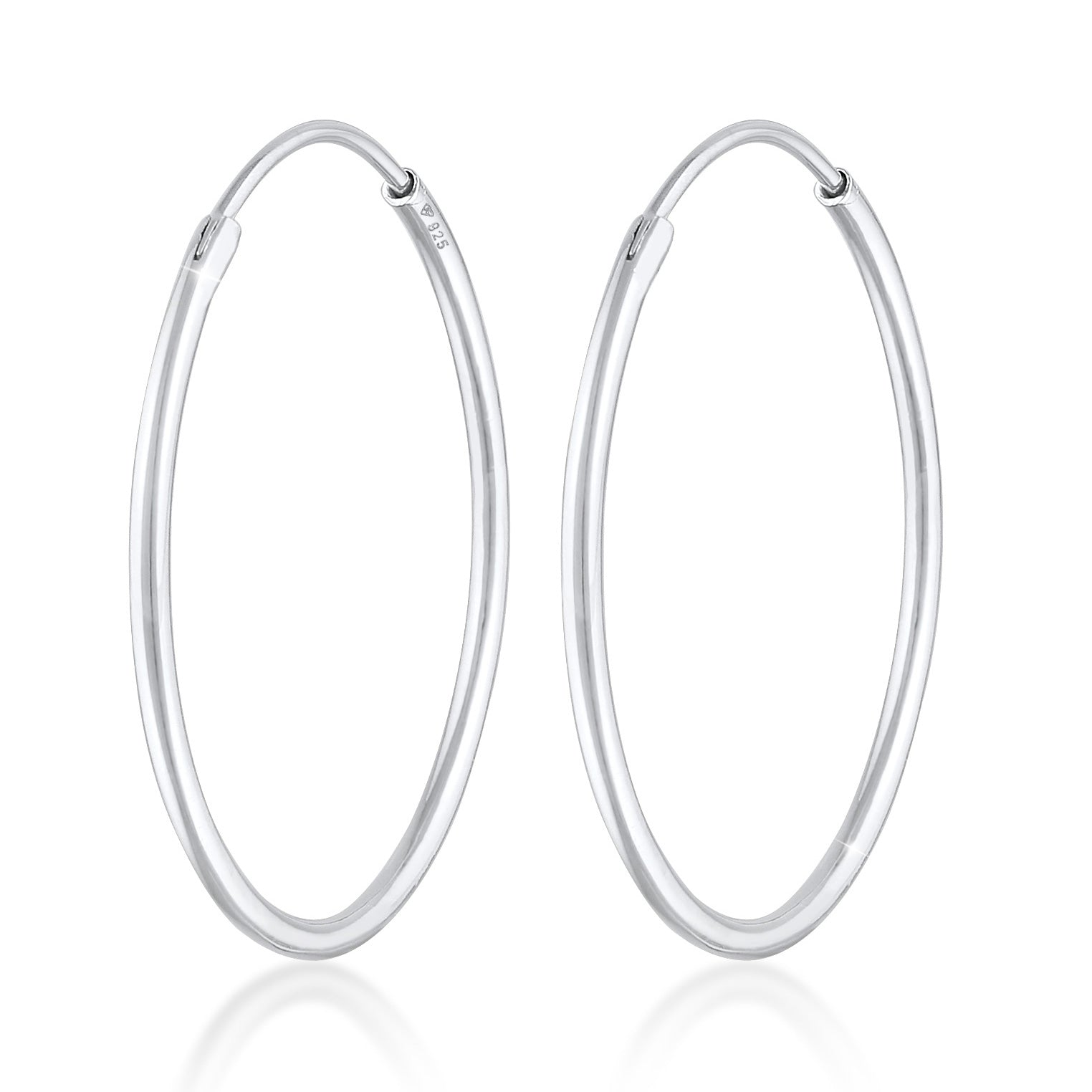 Silber - Elli | Creolen Klassisch Filigran | 925er Sterling Silber