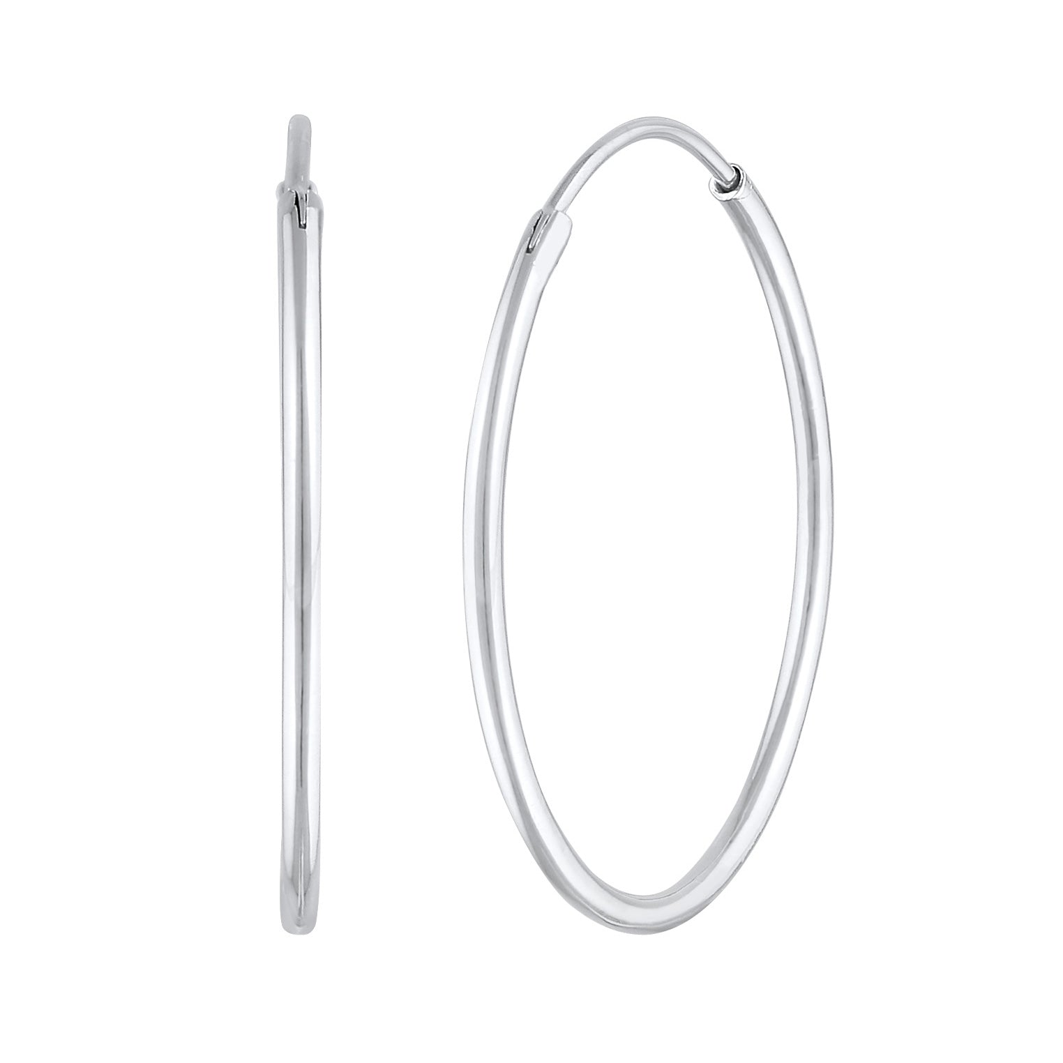 Silber - Elli | Creolen Klassisch Filigran | 925er Sterling Silber
