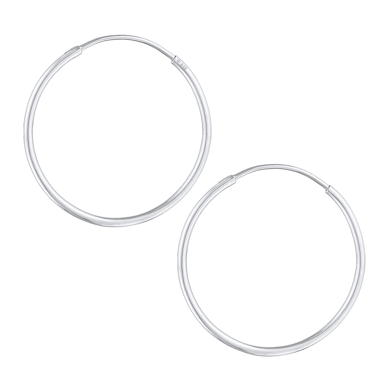 Silber - Elli | Creolen Klassisch Filigran | 925er Sterling Silber