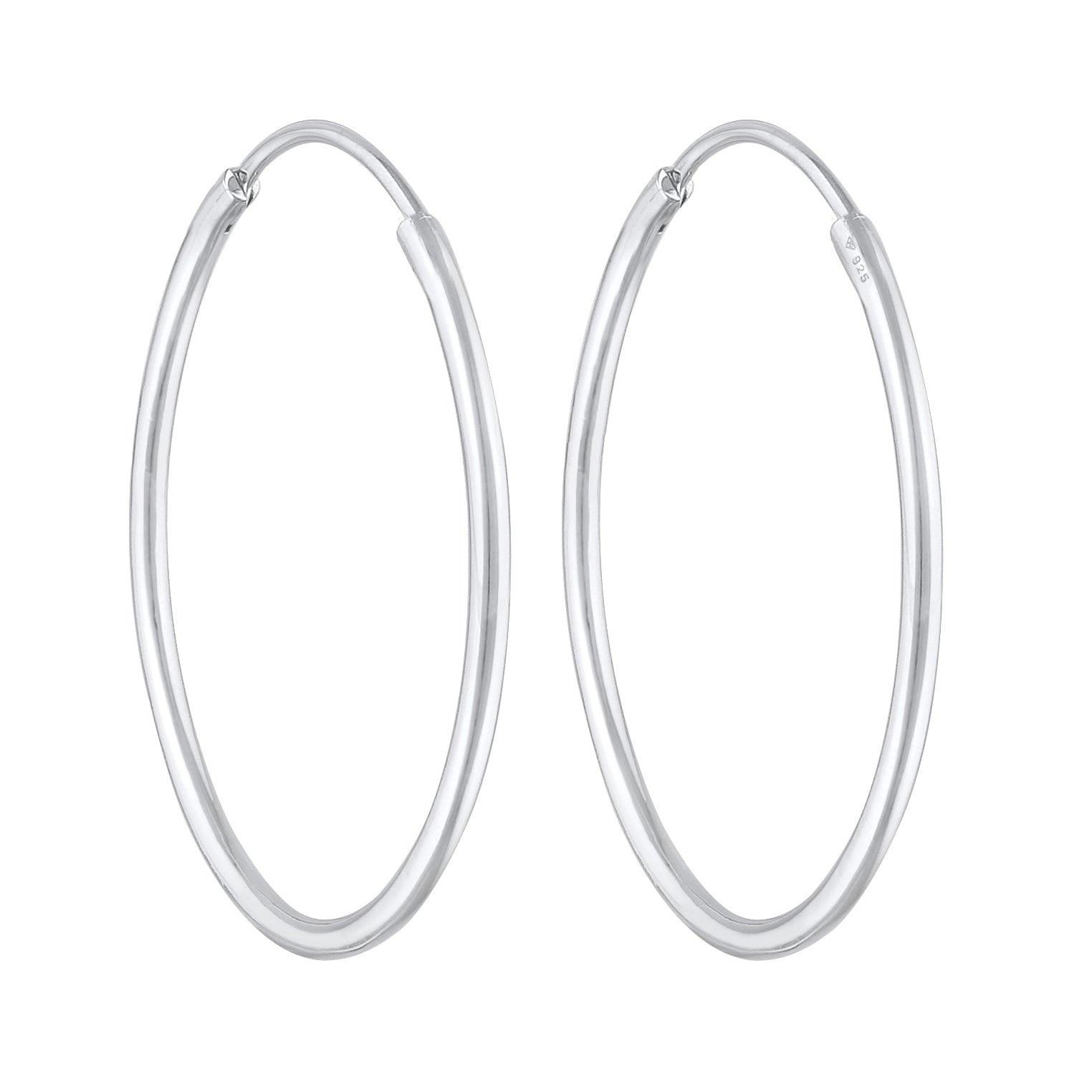 Silber - Elli | Creolen Klassisch Filigran | 925er Sterling Silber