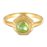 Gold - Elli PREMIUM | Ring | Peridot (grün) | 925er Sterling Silber