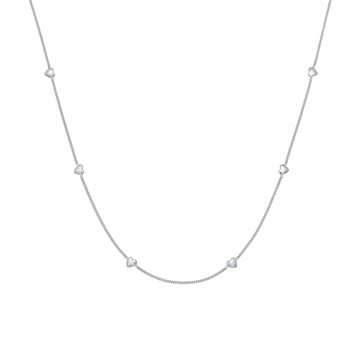 Silber - Elli | Halskette Herz | 925er Sterling Silber vergoldet