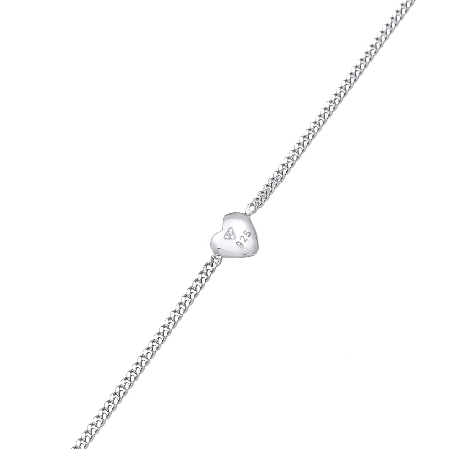 Silber - Elli | Halskette Herz | 925er Sterling Silber vergoldet