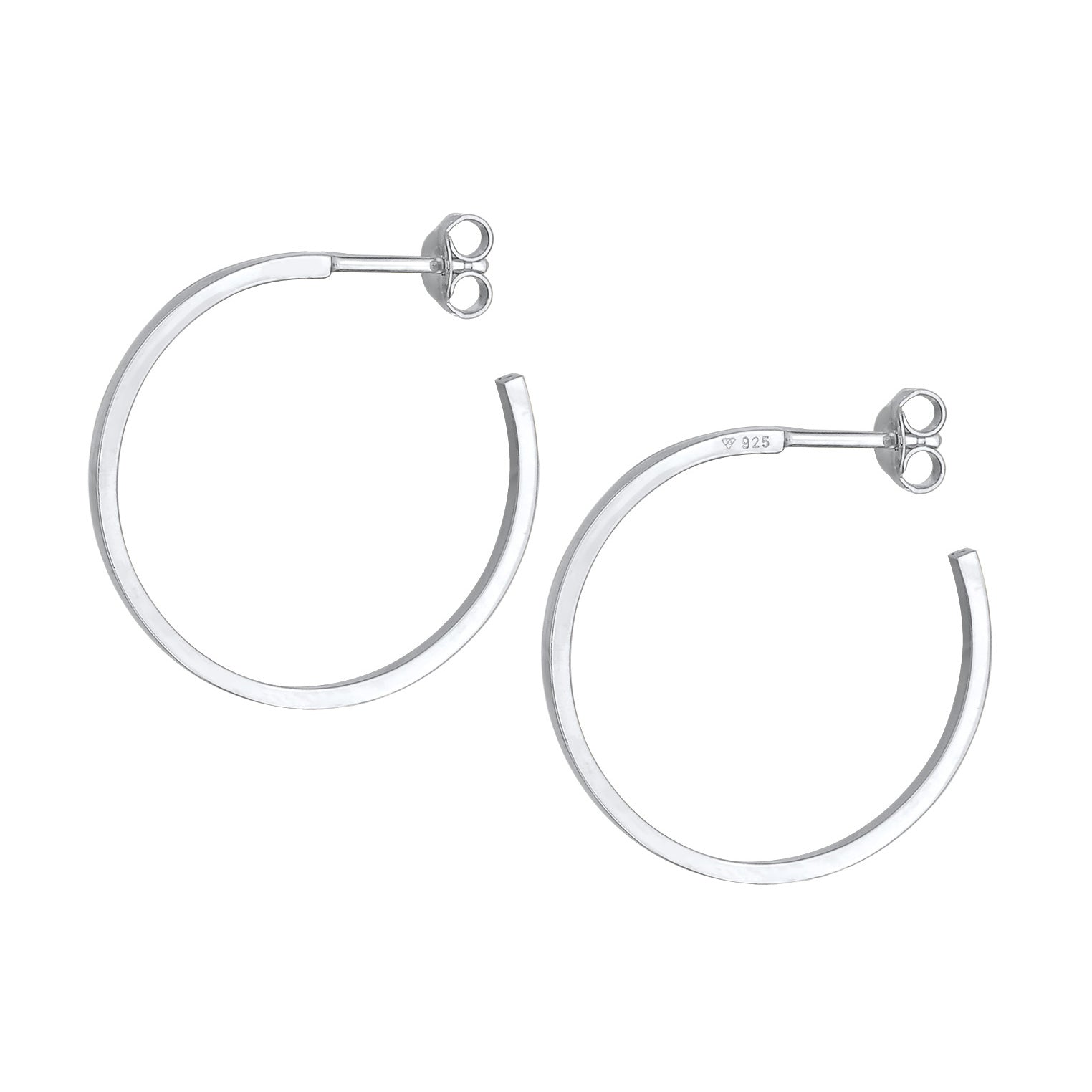Silber - Elli | Creolen Basic | 925er Sterling Silber