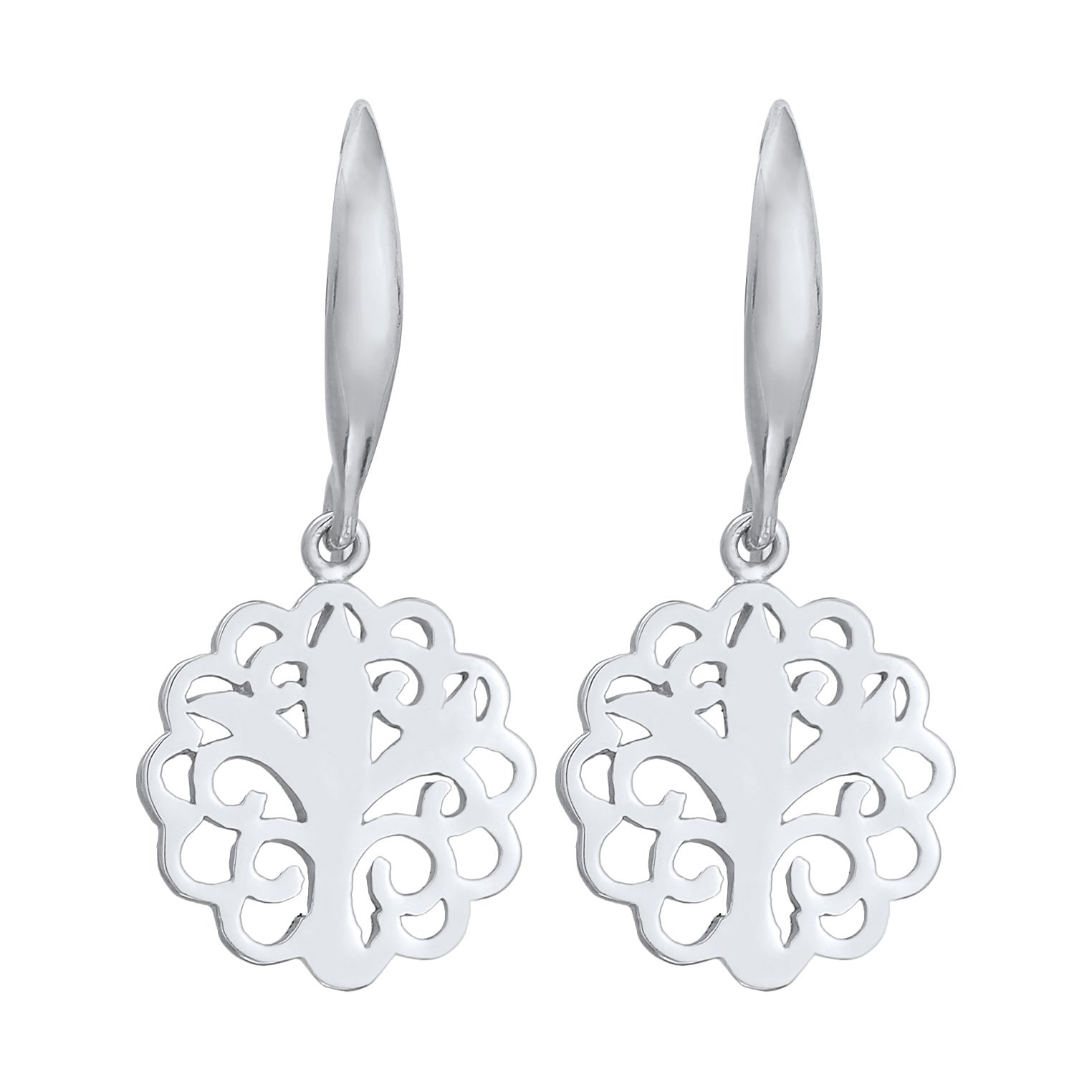 Silber - Elli | Ohrhänger Ornament | 925er Sterling Silber