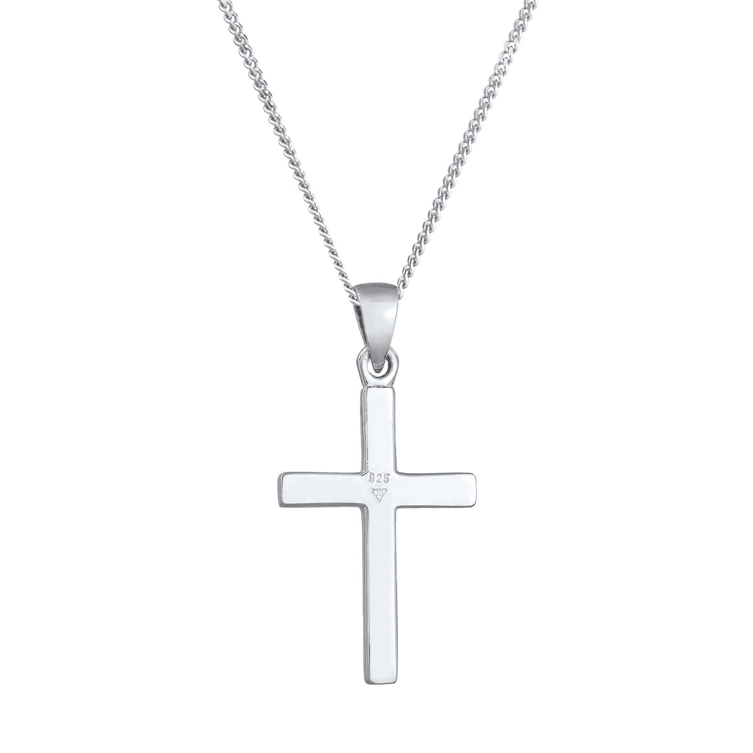 Silber - Elli | Halskette Kreuz | 925er Sterling Silber