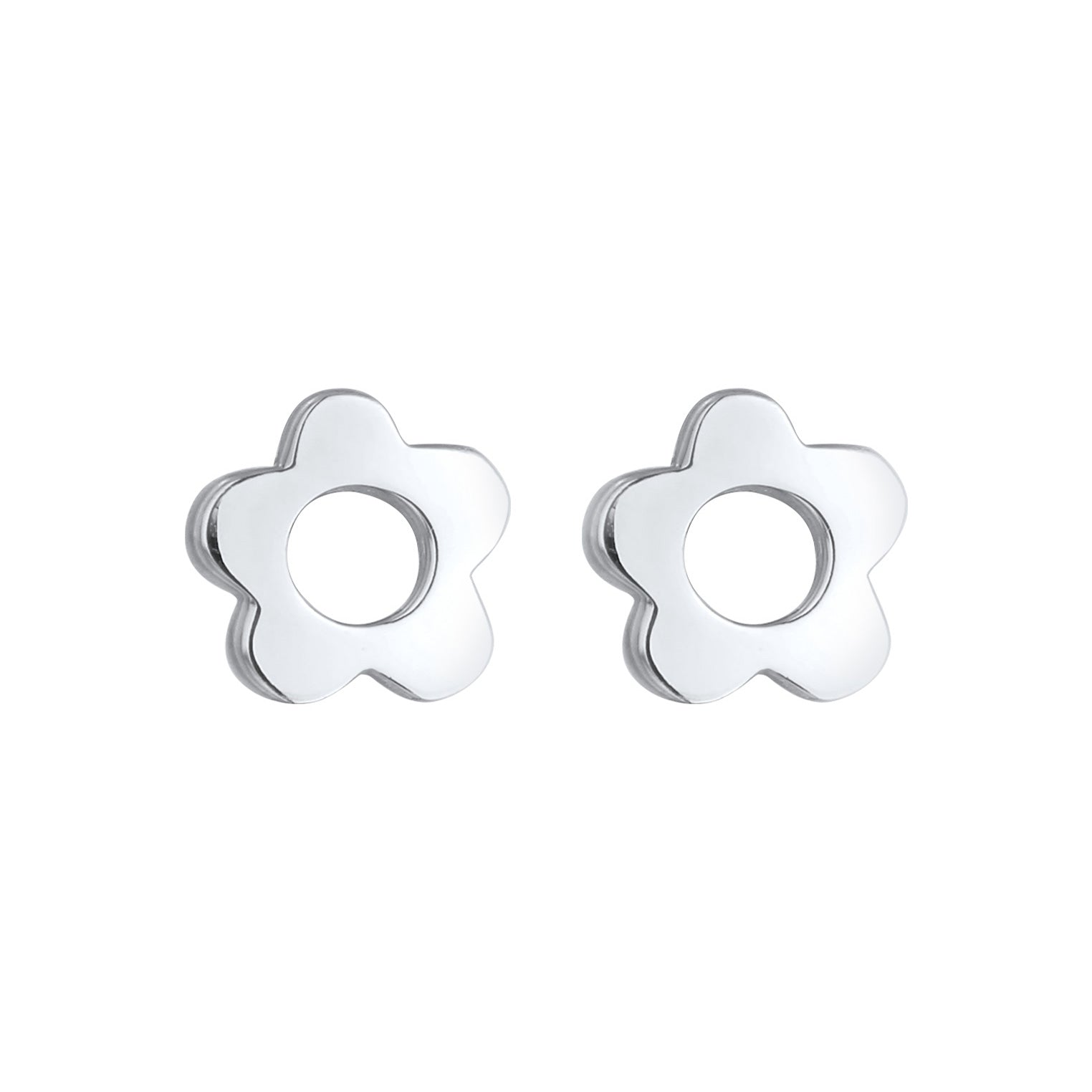 Silber - Elli | Ohrstecker Blume | 925er Sterling Silber