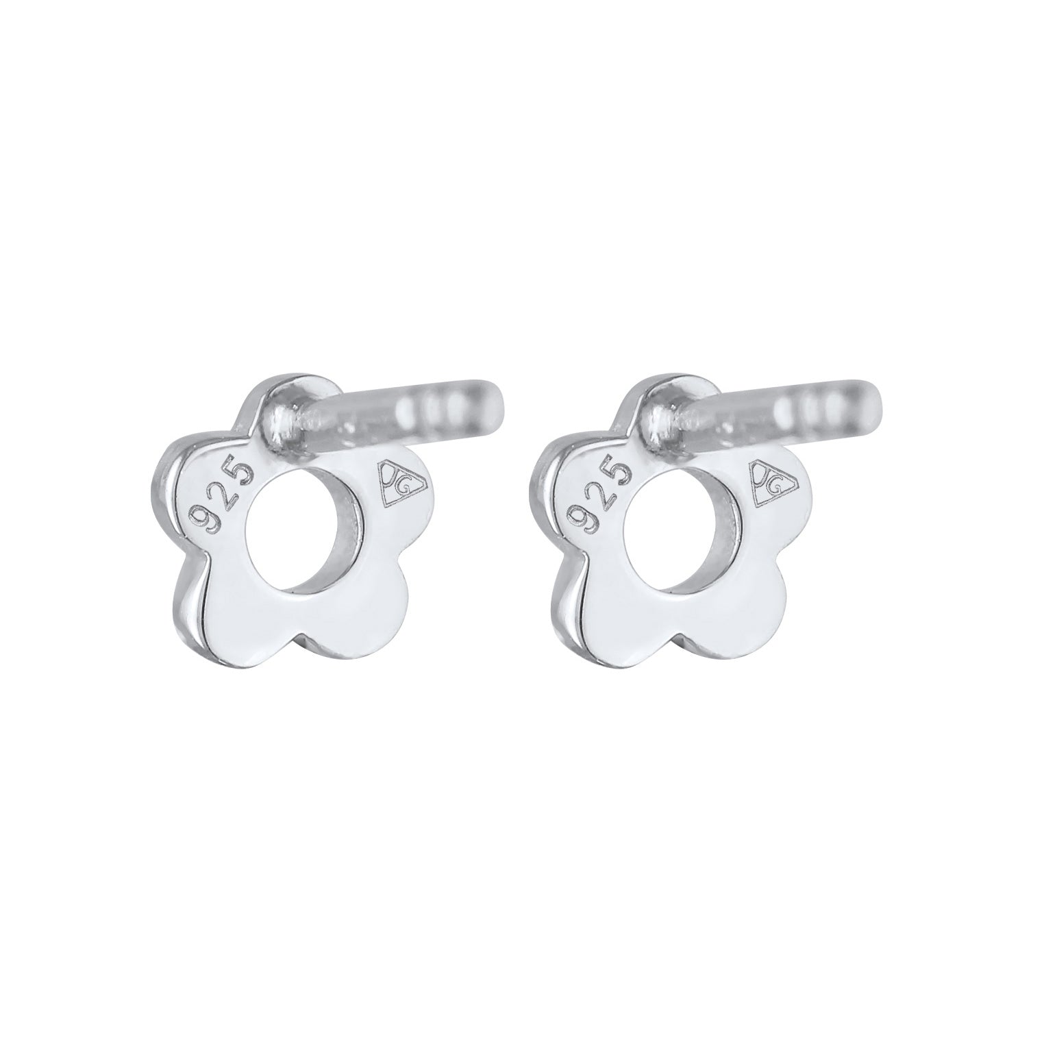 Silber - Elli | Ohrstecker Blume | 925er Sterling Silber