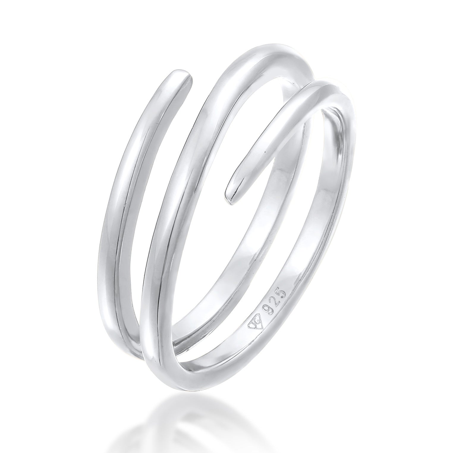 Silber - Elli | Wickelring Filigran | 925er Sterling Silber