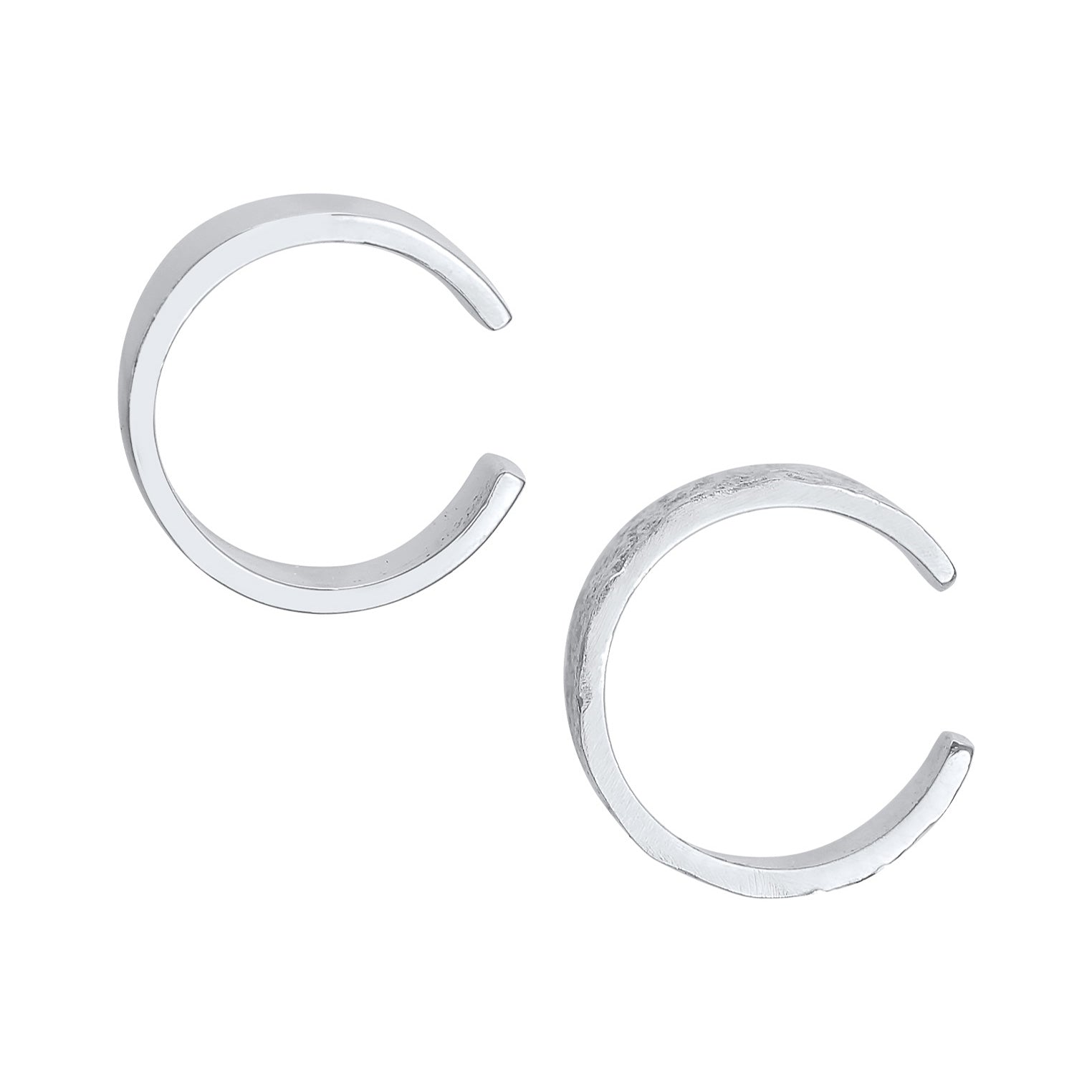 Silber - Elli | Earcuff Duo Basic | 925er Sterling Silber