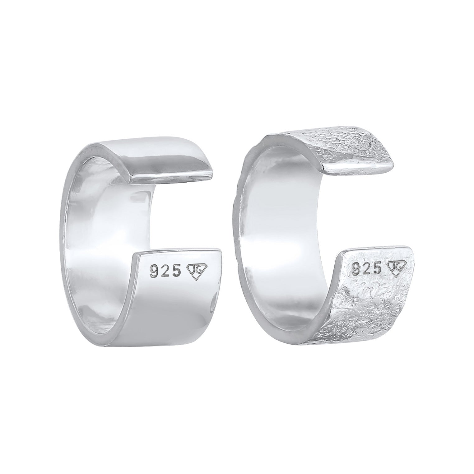 Silber - Elli | Earcuff Duo Basic | 925er Sterling Silber