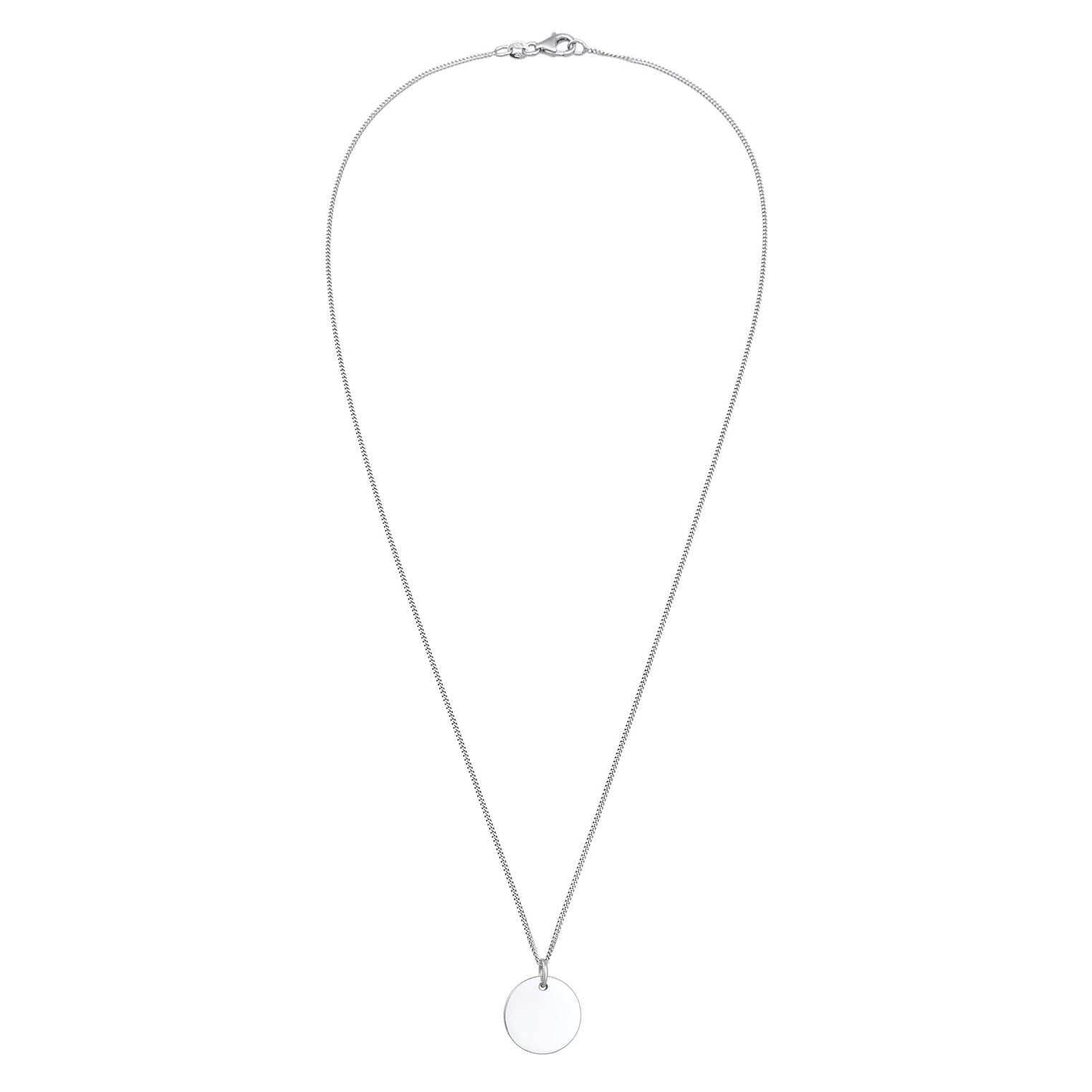 Silber - Elli | Panzerkette Plättchen | 925er Sterling Silber