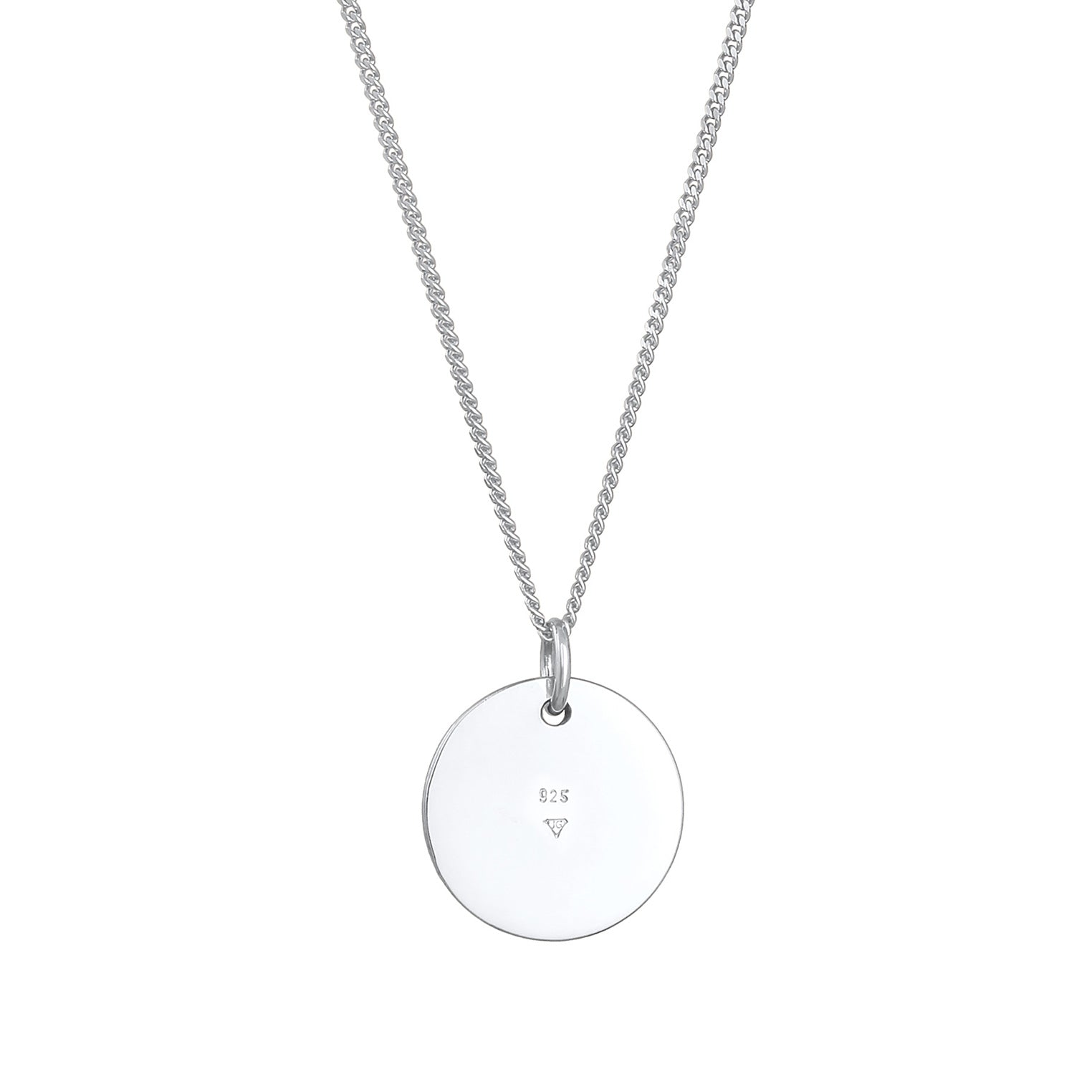 Silber - Elli | Panzerkette Plättchen | 925er Sterling Silber