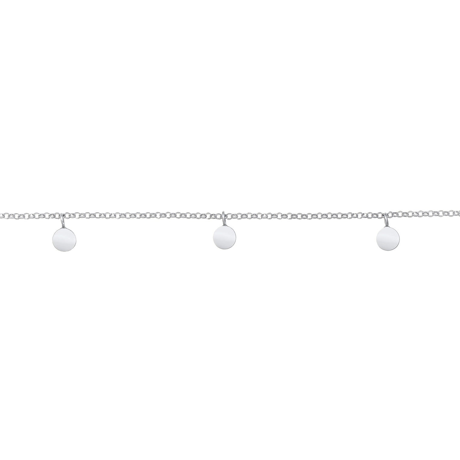 Silber - Elli | Choker Plättchen | 925er Sterling Silber