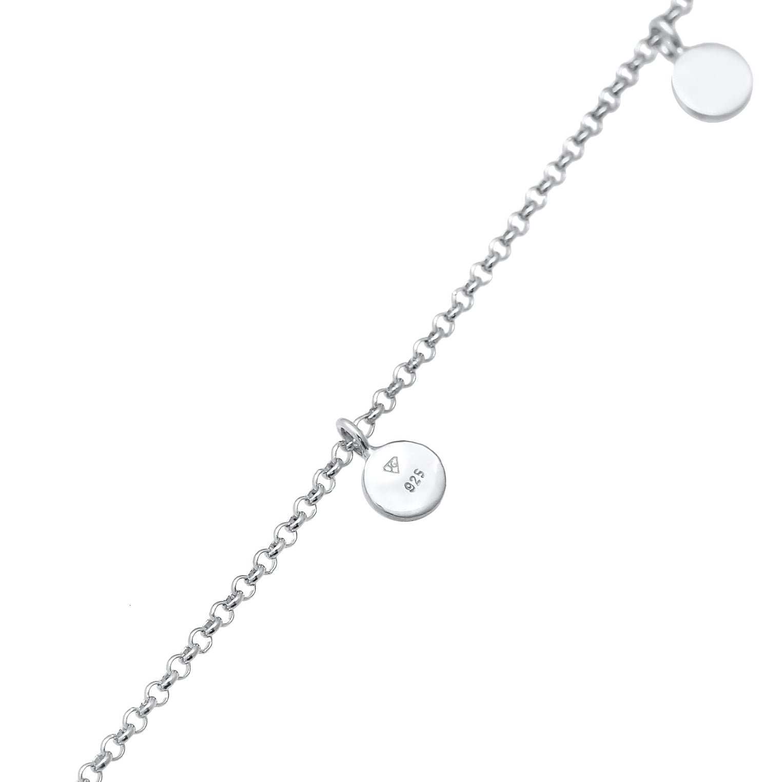 Silber - Elli | Choker Plättchen | 925er Sterling Silber