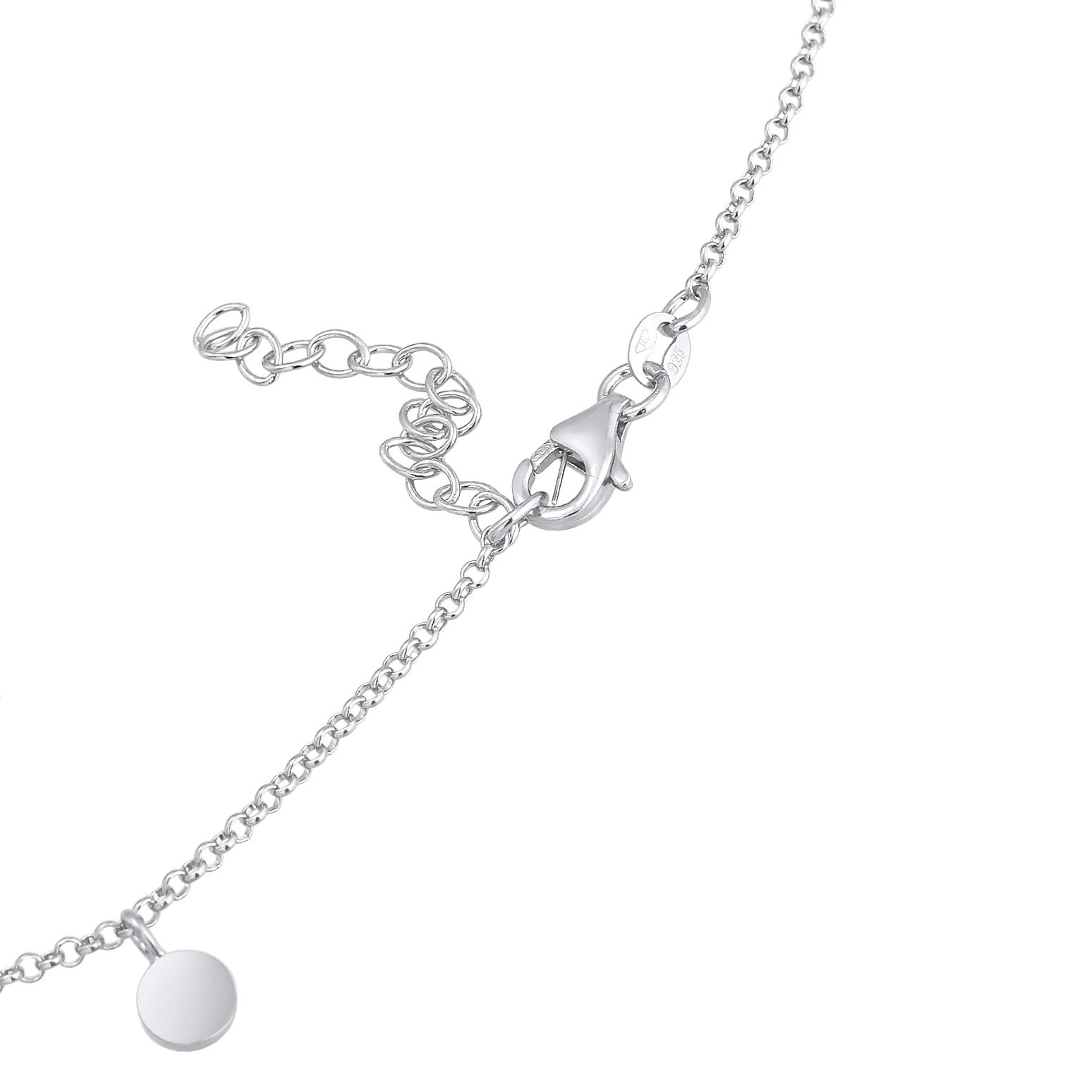 Silber - Elli | Choker Plättchen | 925er Sterling Silber