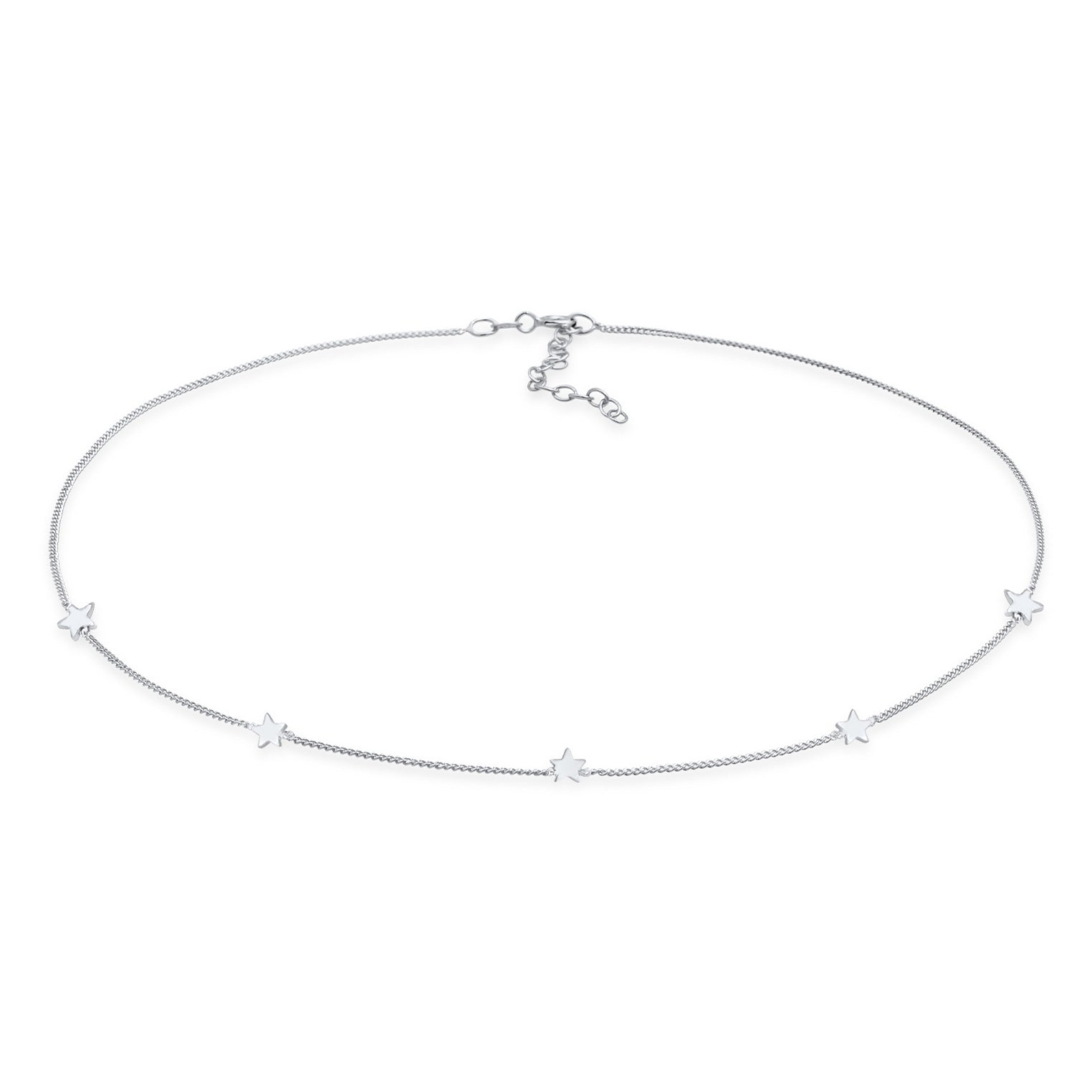 Silber - Elli | Choker Stern Astro | 925er Sterling Silber