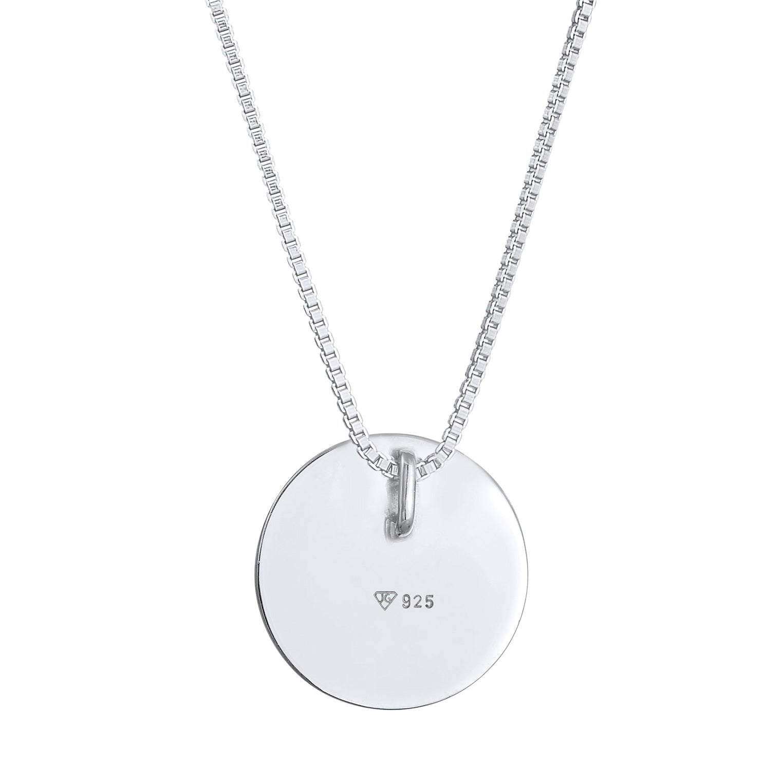 Silber - Elli | Halskette Plättchen Basic | 925er Sterling Silber