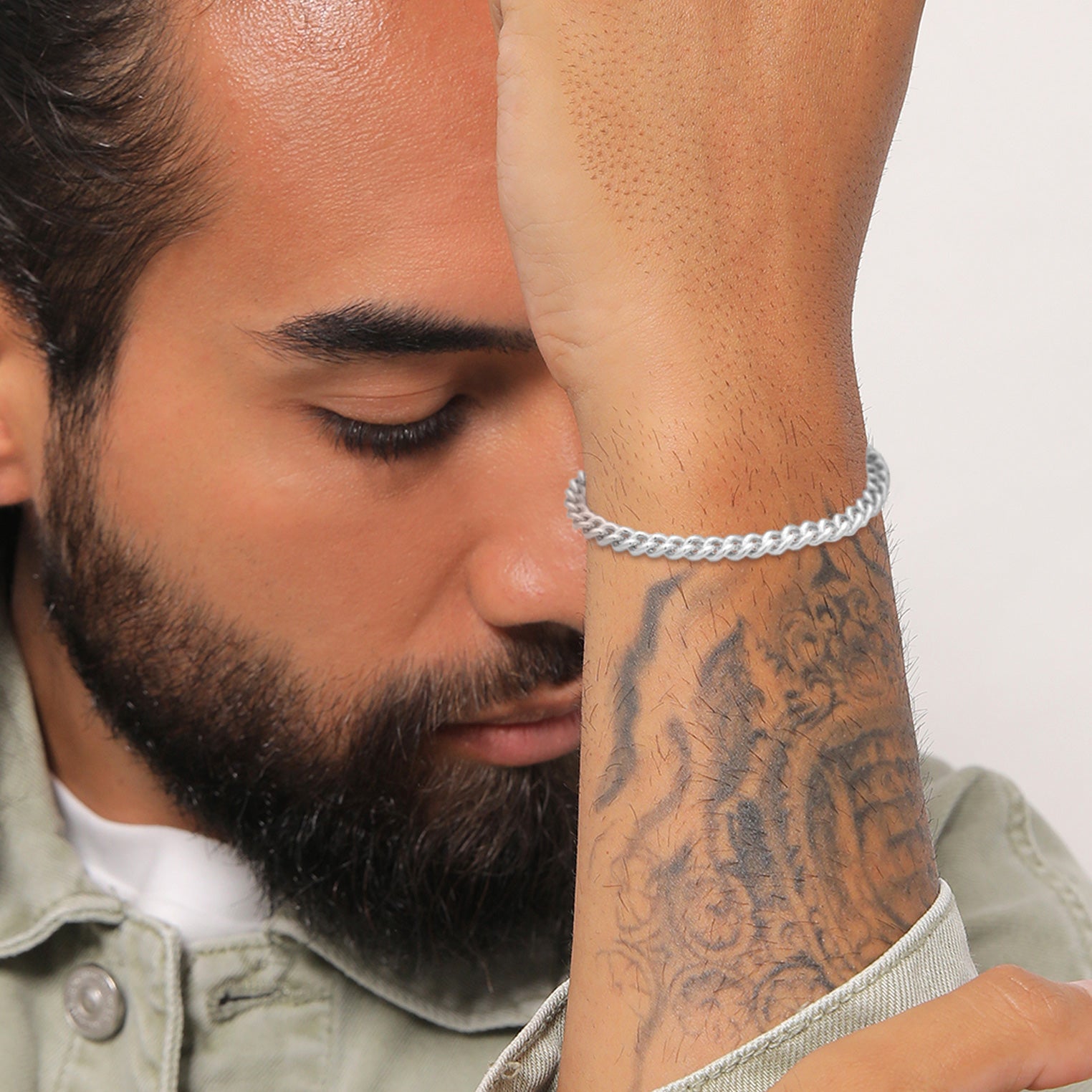 Silber - Elli PREMIUM | Armband Massiv | 925er Sterling Silber