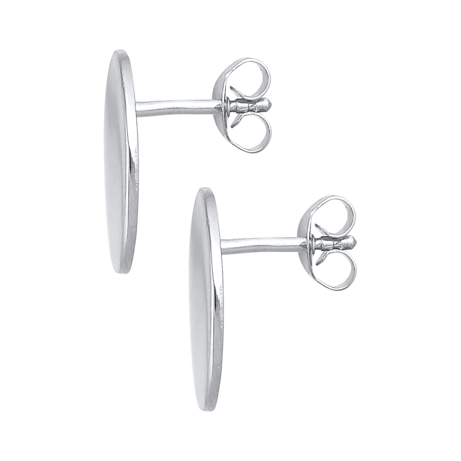 Silber - Elli | Ohrstecker Kreis | 925er Sterling Silber