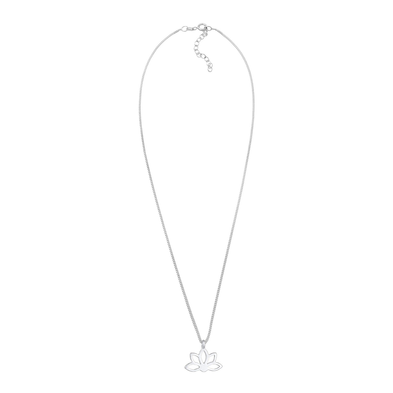 Silber - Elli | Halskette Lotusblume | 925er Sterling Silber