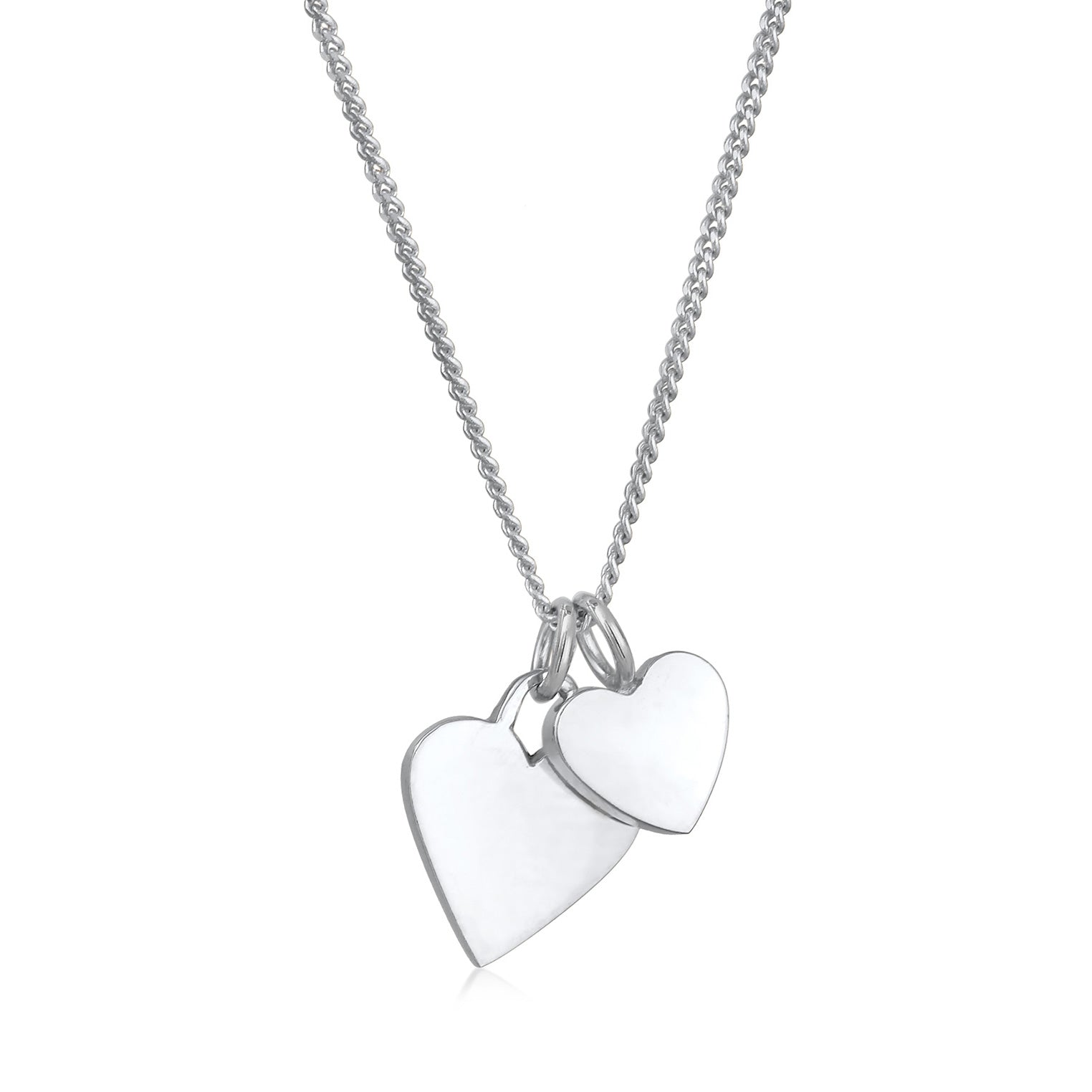 Silber - Elli | Halskette Anhänger Herz | 925er Sterling Silber