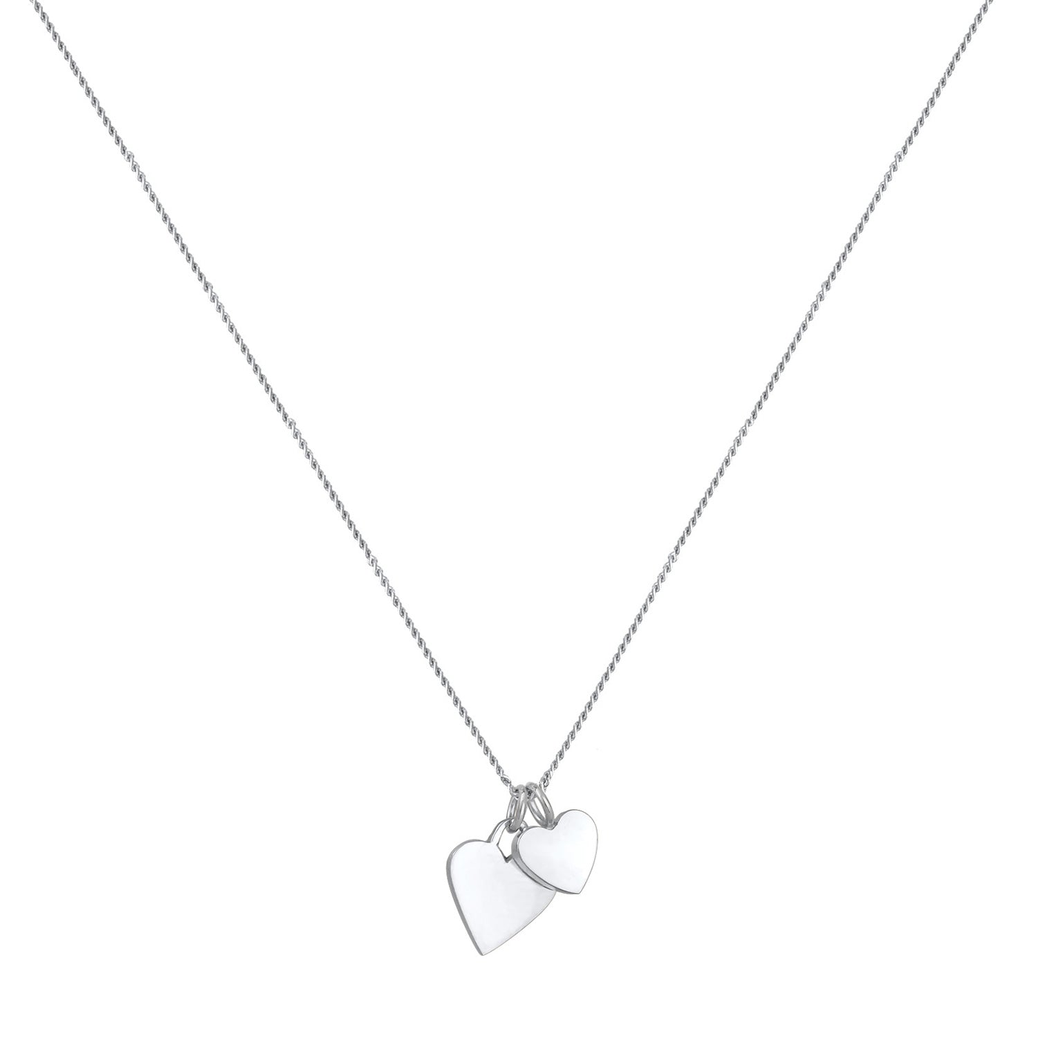 Silber - Elli | Halskette Anhänger Herz | 925er Sterling Silber