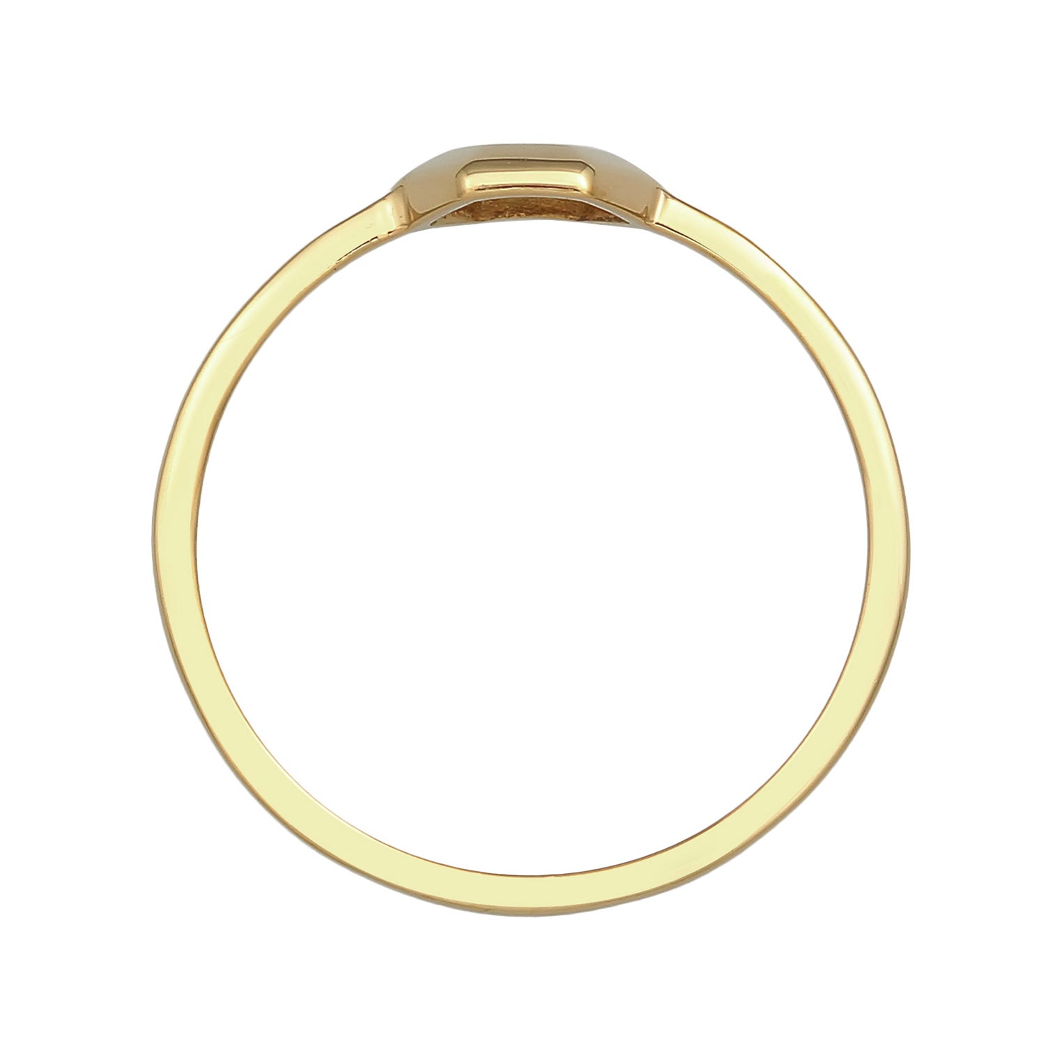 Gold - Elli PREMIUM | Stapelring Geo | 375 Gelbgold