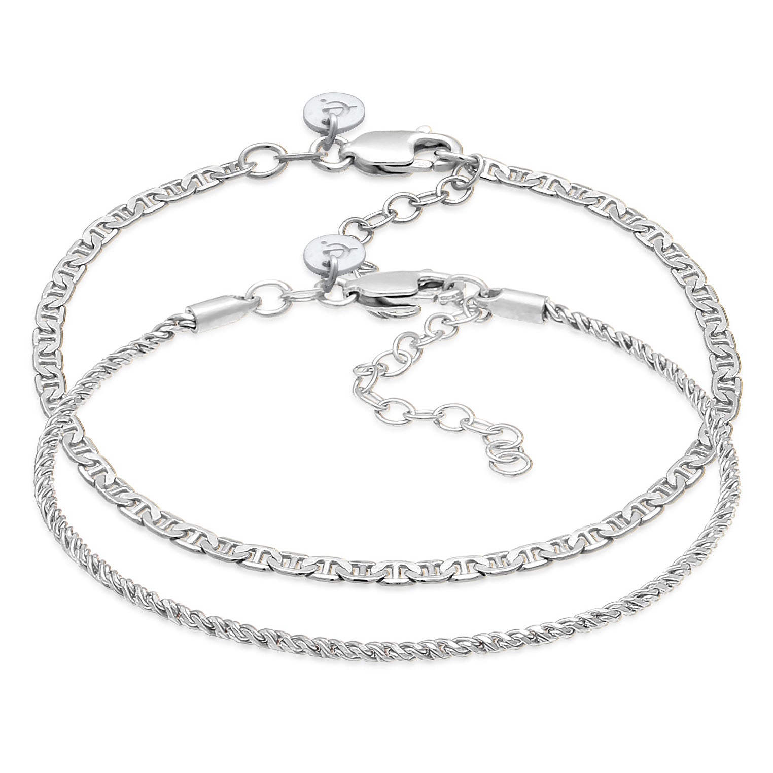 Silber - Elli PREMIUM | Armband-Set Basic | 925er Sterling Silber