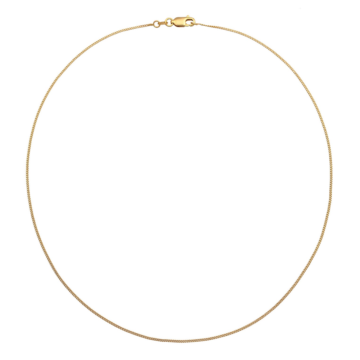 Gold - Elli PREMIUM | Panzer-Halskette | 375er Gelbgold