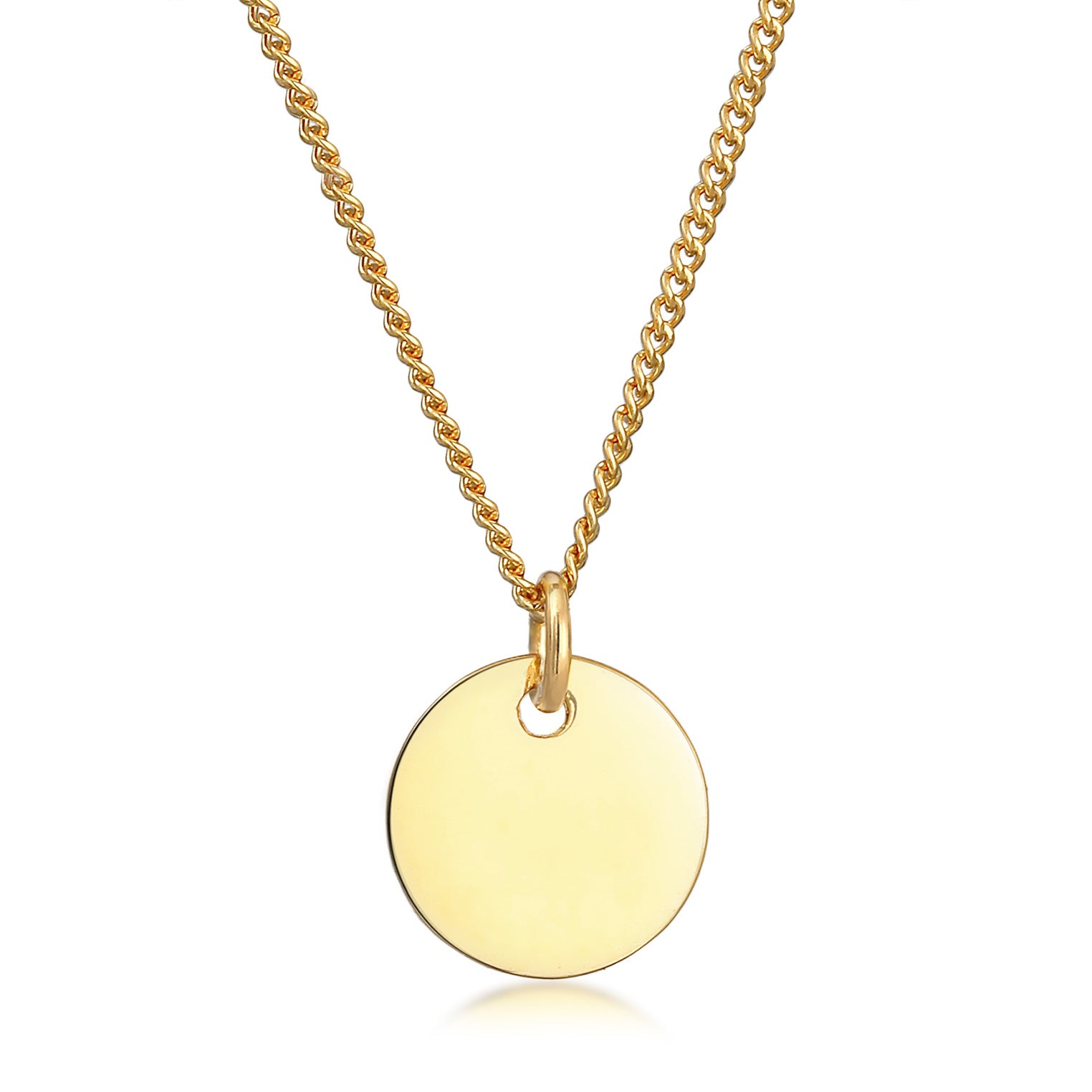 Gold - Elli PREMIUM | Halskette Coin | 375 Gelbgold