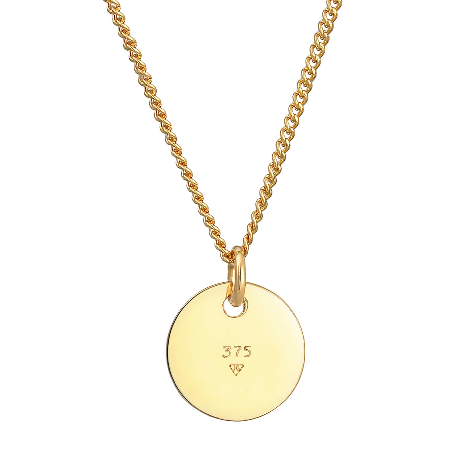 Gold - Elli PREMIUM | Halskette Coin | 375 Gelbgold